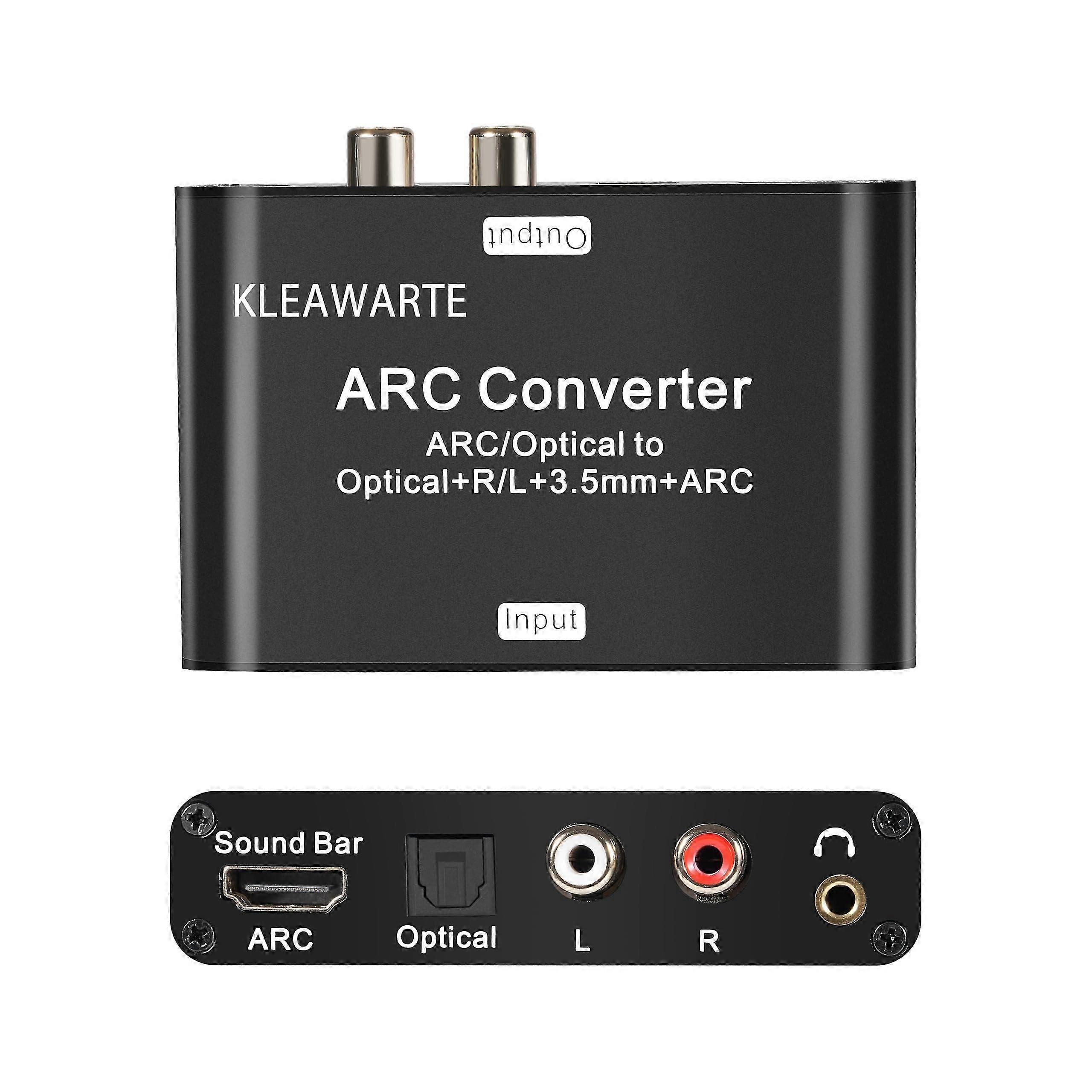 HDMI ARC إلى مستخرج صوت بصري / SPDIF - مقبس 3.5 مم محول صوت ستيريو DAC