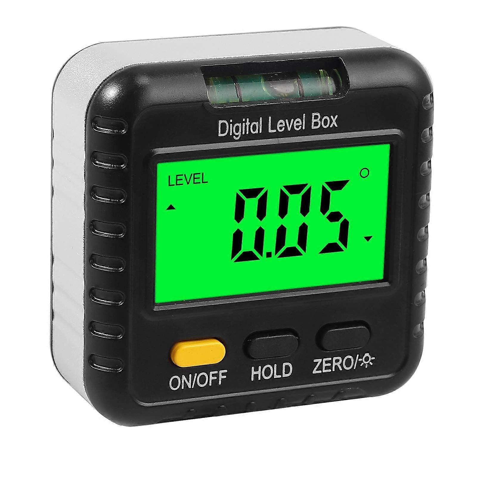 Digital Inclinometer Digital Level Case with Backlit LCD Angle Finder, Magnetic Base Protractor Function (AAA)