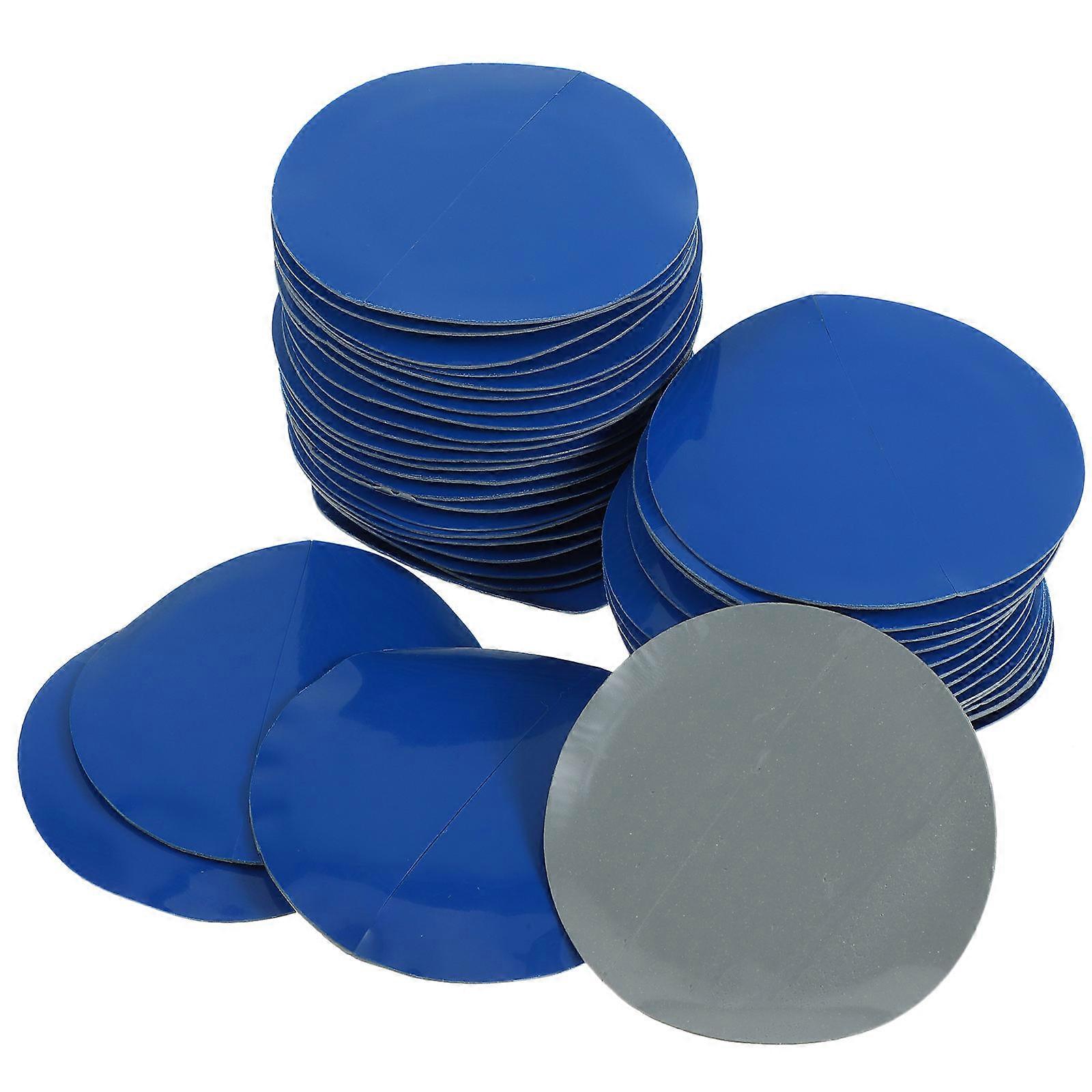 Puncture Repair Patches Rubber Tire Patch Emergency Situations Vehicle Tires 58mm Blue Square Temperature Resistance 80Set