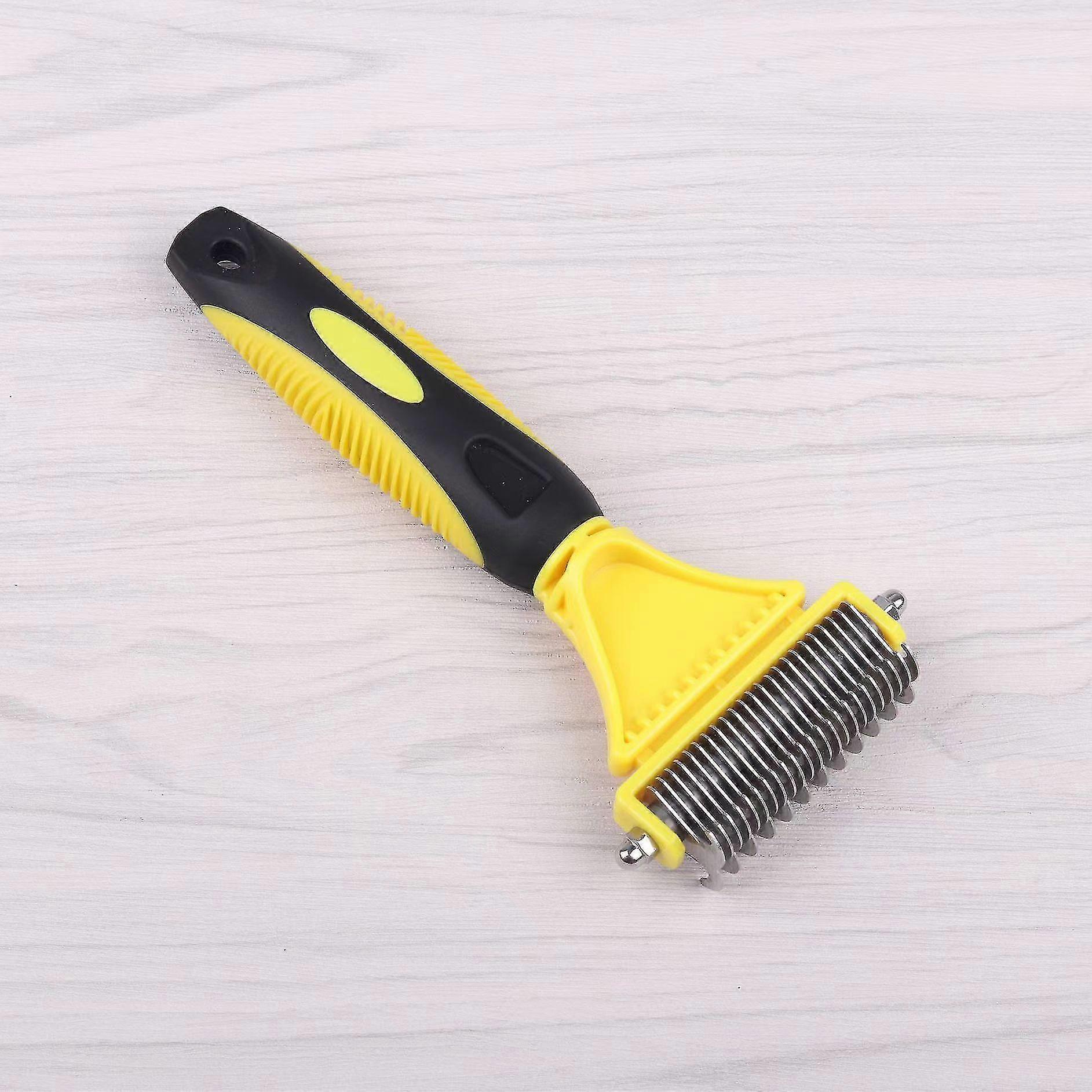 Pet Grooming Brush, Dog Cat Comb, Slicker Brush for Small, Medium and Large Pets, Reduces Shedding by Up to 90%