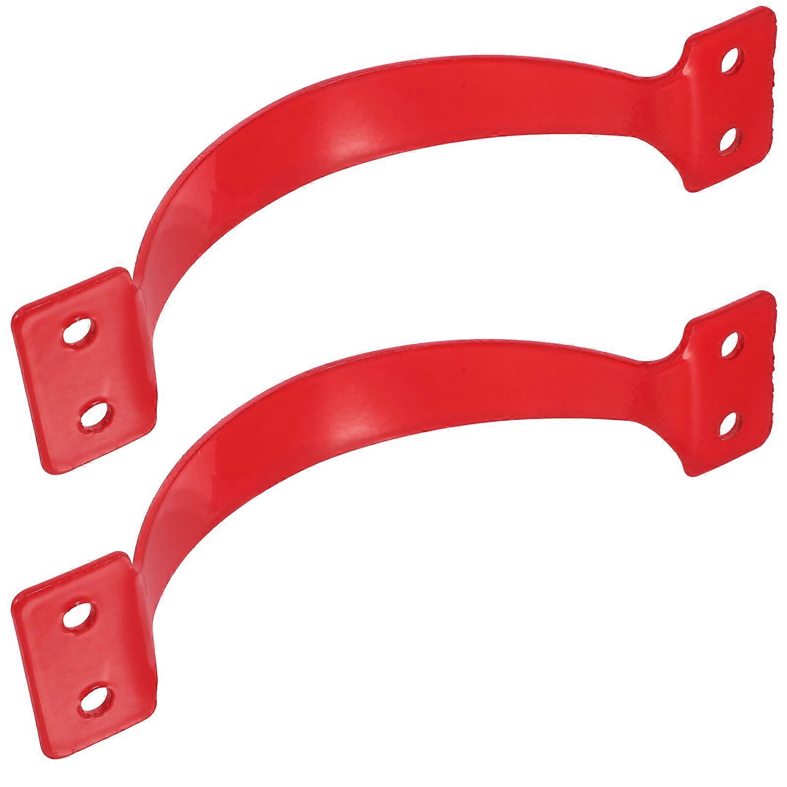 Attachments For Ladders Ladder Handles General Users Playroom Use Red 15.80X5.30X3.80CM 2Pcs