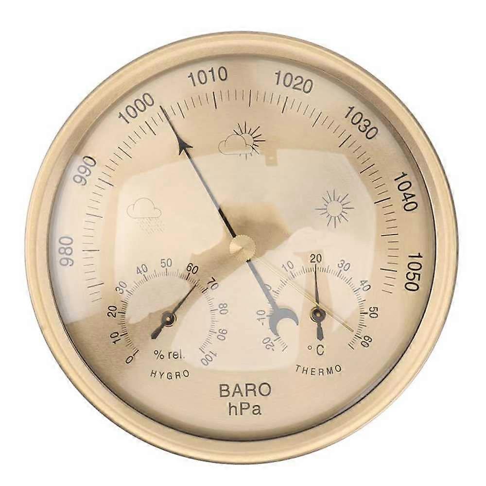 3 in 1 Barometer Hygrometer Dial Type Weather Station Air Pressure Temperature Humidity Meter