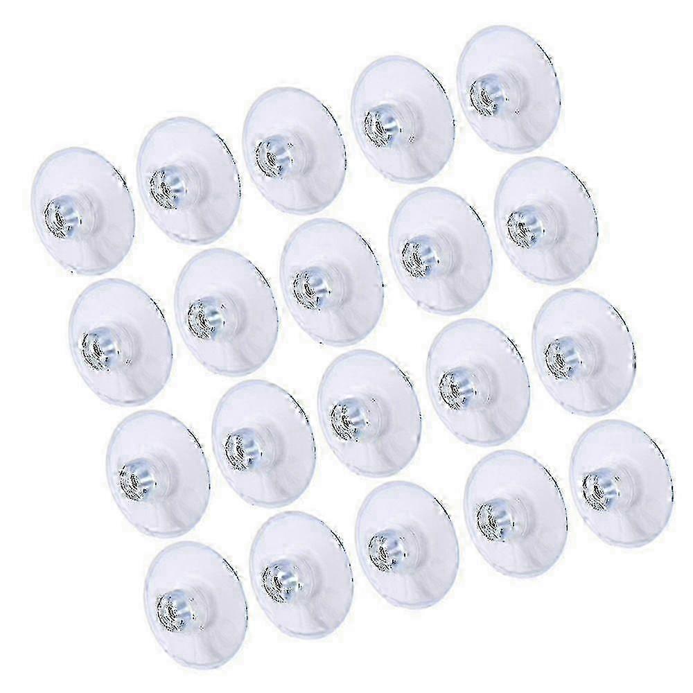 20 Packs 45mm Large Clear Suction Cup Pads Without Hooks