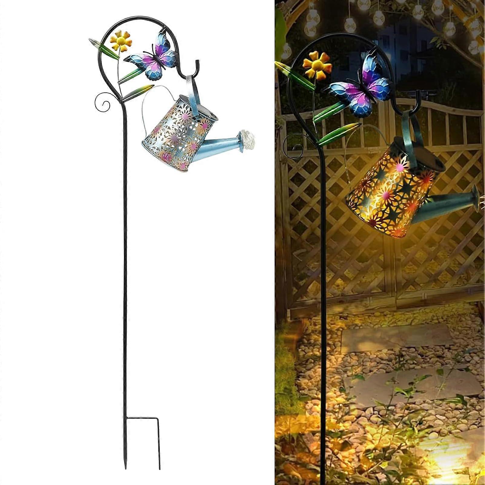 Solar Watering Can With Light | Waterproof LED Garden Lamp For Outdoor Use | Cozy Decorative Lighting For Garden Pathways