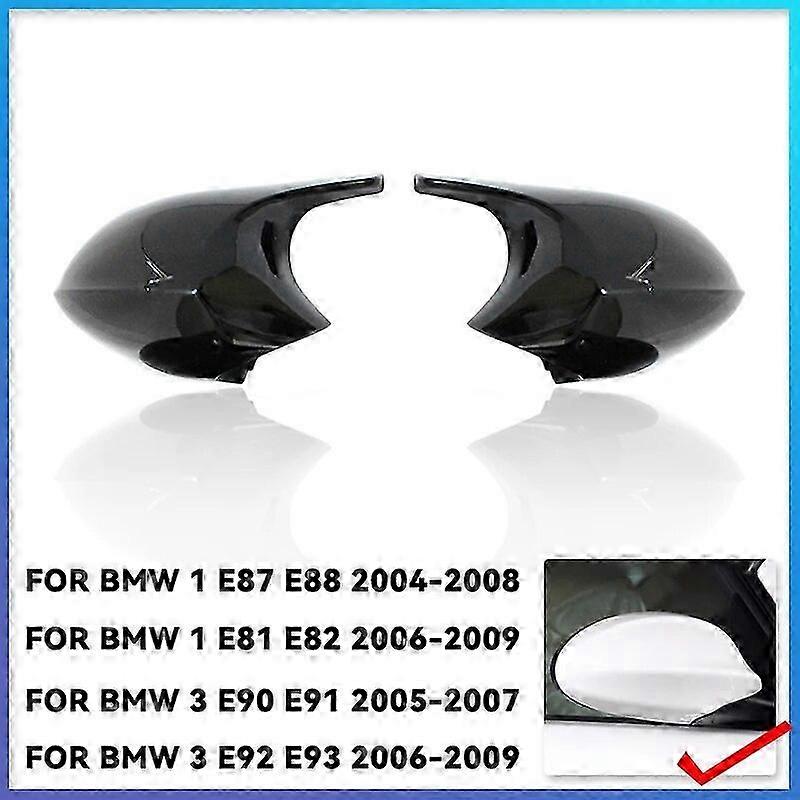 Rearview Mirror Covers for Certain Brand 1 3 Series E90 E91 E92 E93 E80 E81 E87 E88 Carbon Fiber Gloss Black
