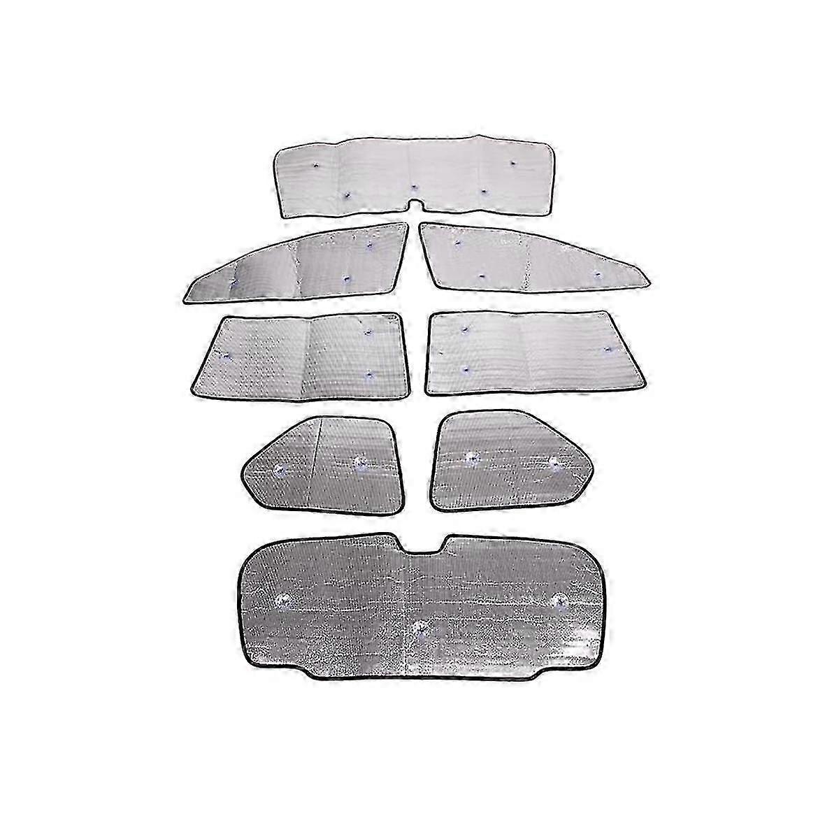 For Car Window Windshield Sunshade Front UV Protect Reflector Sun Visor Accessories, 8pcs