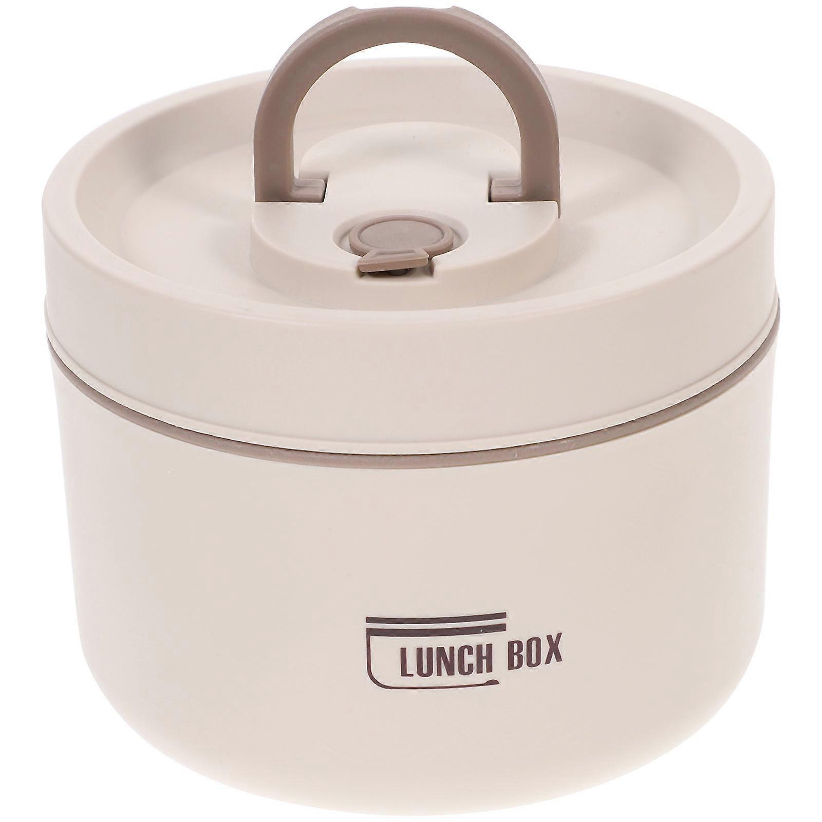 Metal Lunch Container Insulated For School 11.50X11.50X9.00cm PP Material Sealing Cover 1Pack