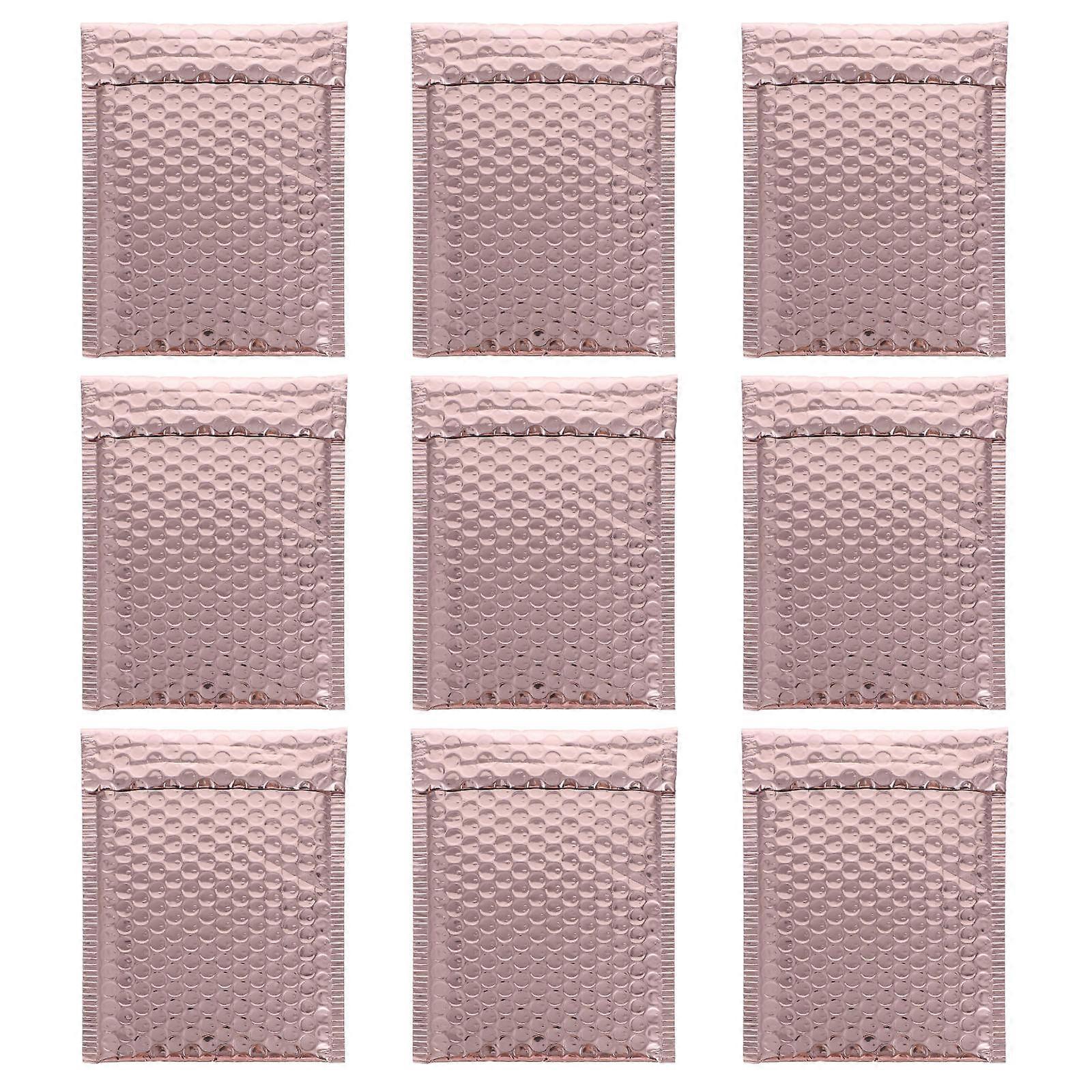Golden SelfSeal Bubble Mailers with Strong Adhesive for Secure Storage Use 25pcs