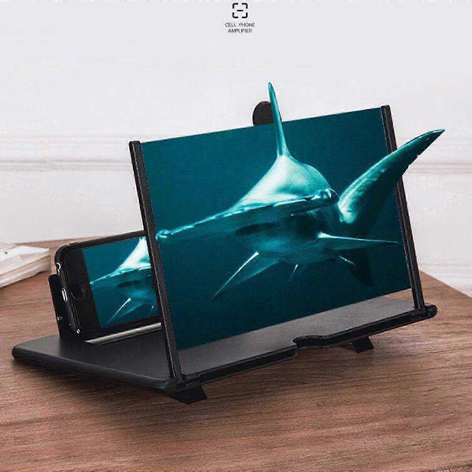 10 inch Mobile Phone Screen Magnifier, 3D Screen Magnifier to Eye Protection and Radiation Protection, Stretched Mobile Phone Projector for Watching M