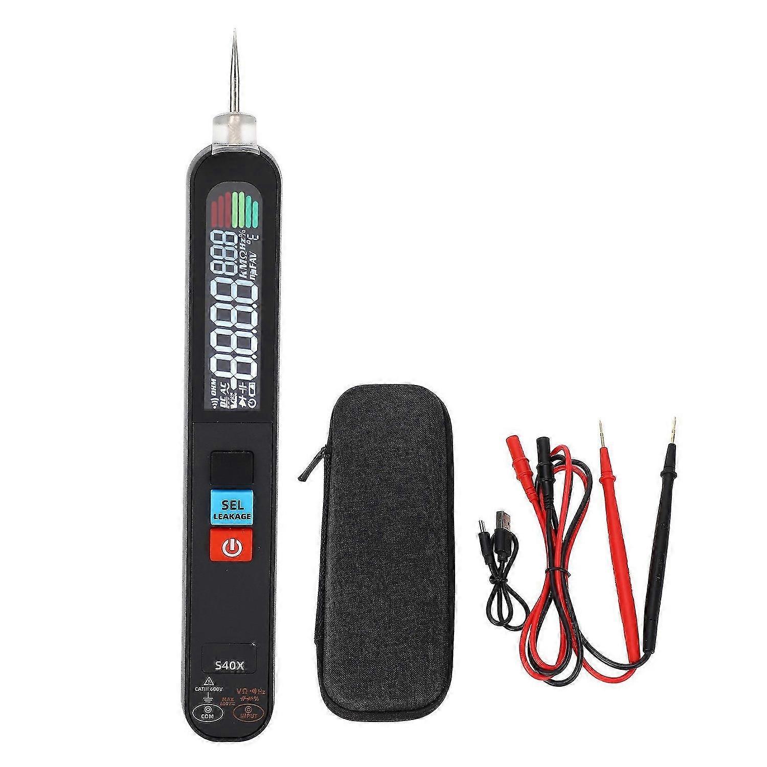 Pen Type Digital Multimeter High Accuracy 6000 Counts Non Contact Voltage Current Resistance Tester Pen