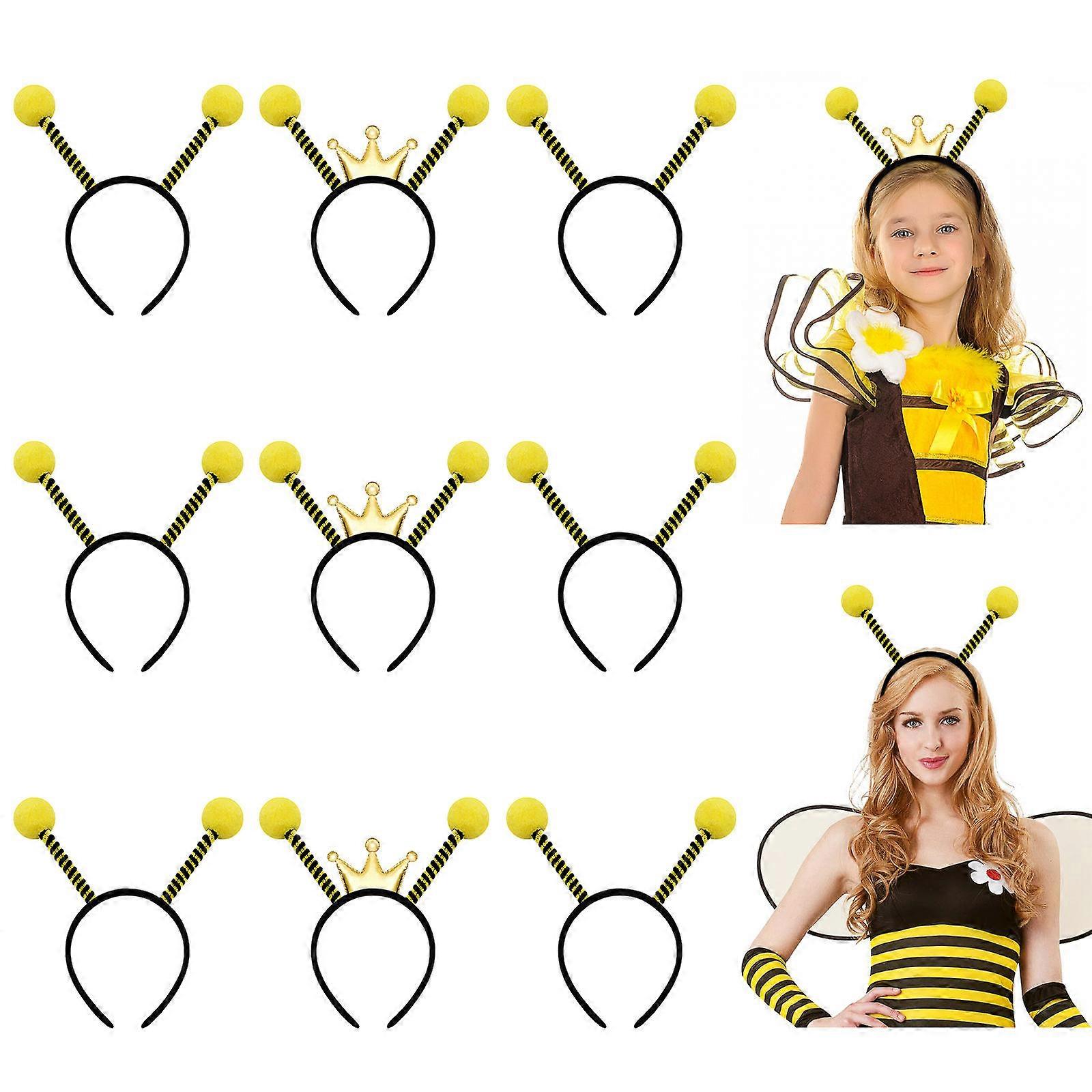 Bee Headbands DIY Shaping Holds Hair in Style for Parties Carnival 9Pcs