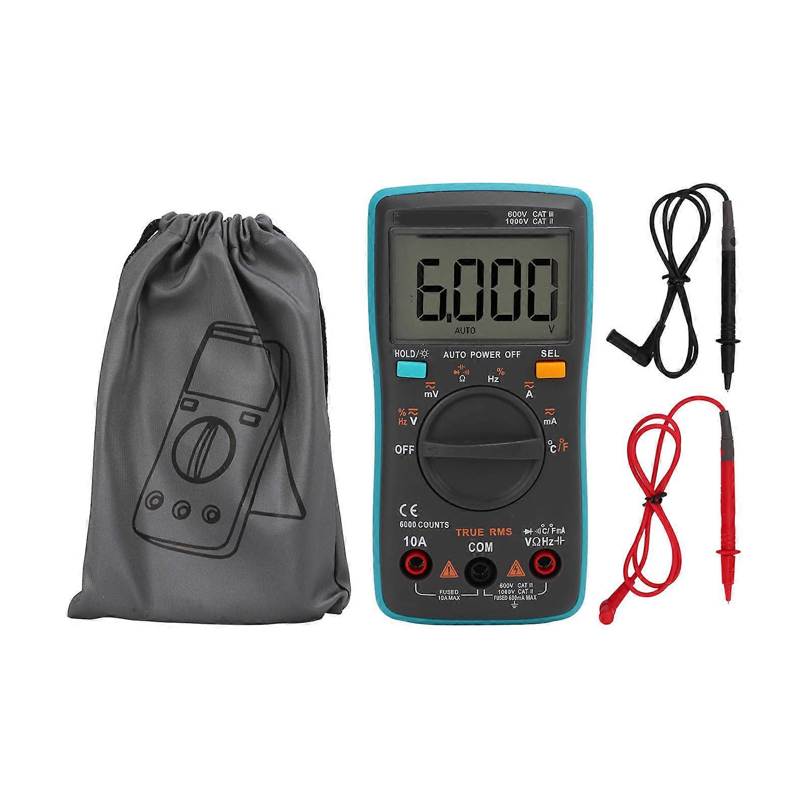 ZT102 6000 Digital Automatic Range Multimeter Portable Voltage Current Tester for Electrical Testing