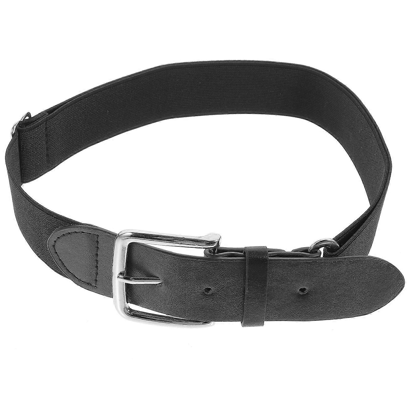 Adjustable Stretch Baseball Belt for Men/Women, Elastic Imitation Sports Belt with Sliding Regulator, Lightweight Protective Girdle for Softball,