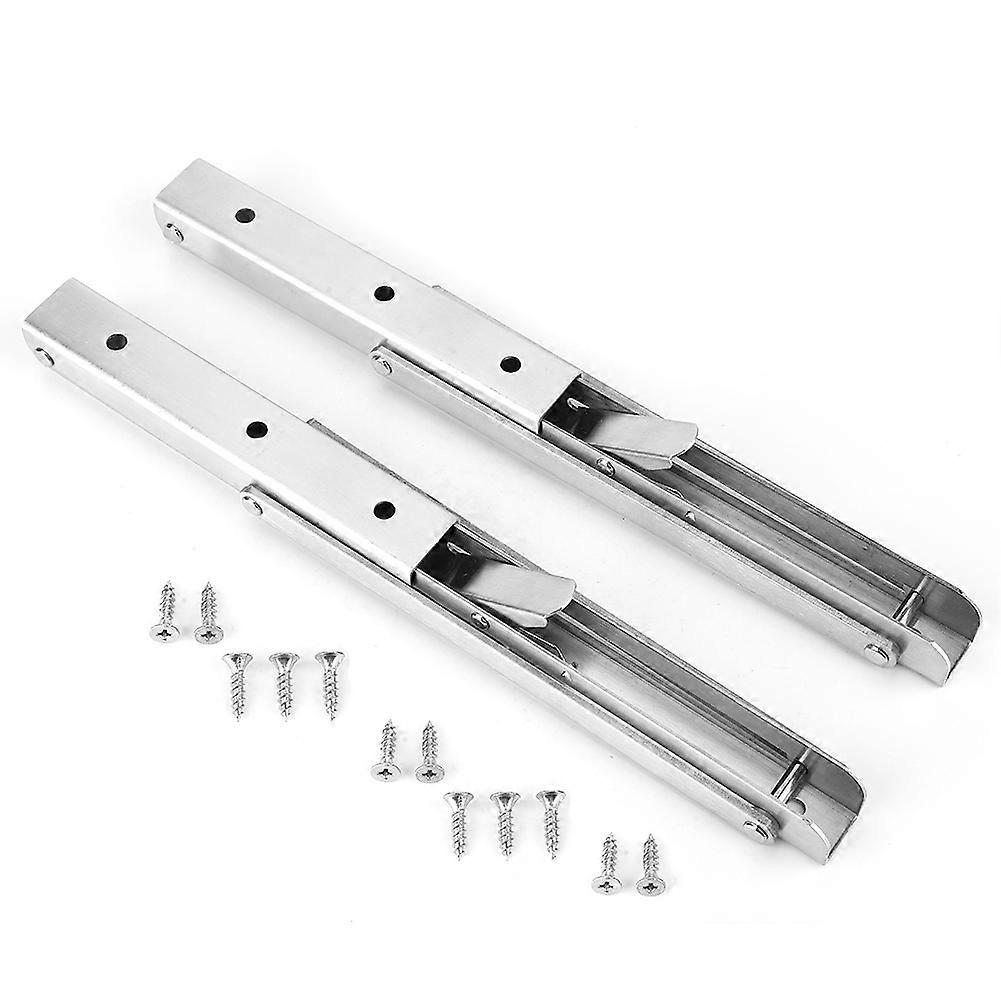 Stainless Steel Wall Mounted Folding Bracket Corner Triangle Brace Shelf Support Bracket (12in)