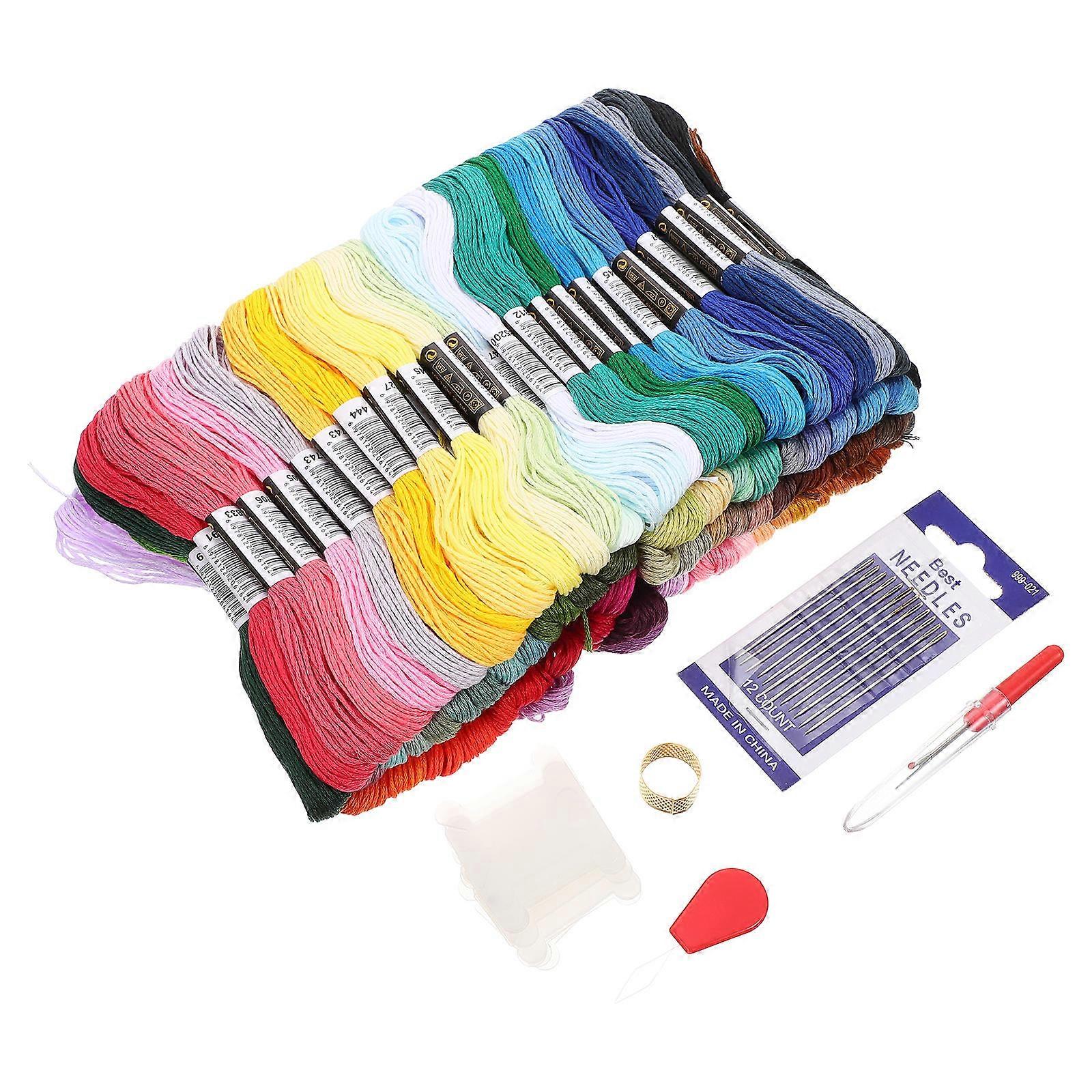 Multi-Purpose Embroidery Set Variegated Embroidery Thread Assorted .00X3.50X0.10CM Decorations 1 Set
