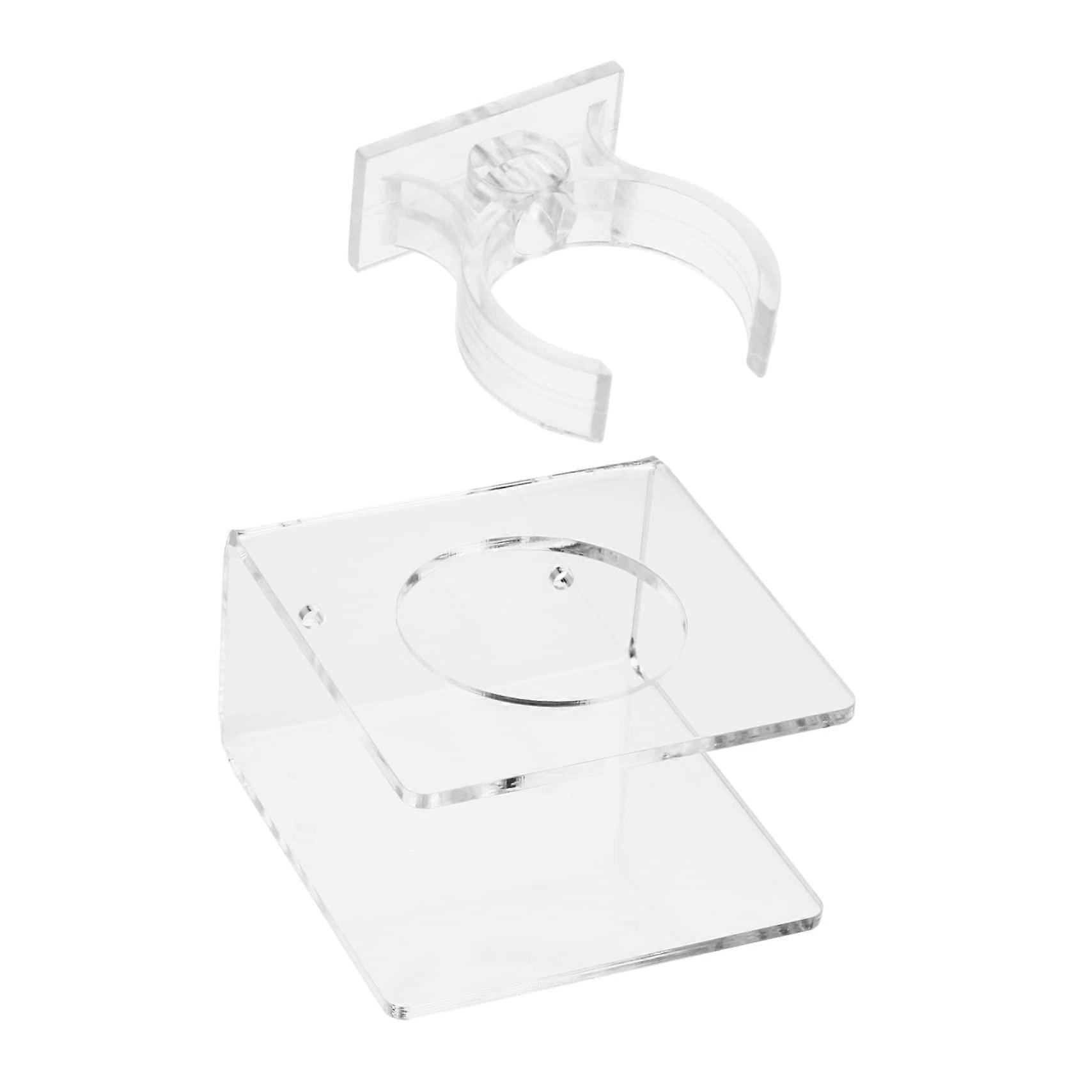 Magic Wand Display Stand Transparent Plastic Holder for Flashing Wands, Japanese Swords, and Lightsabers Wall Rack