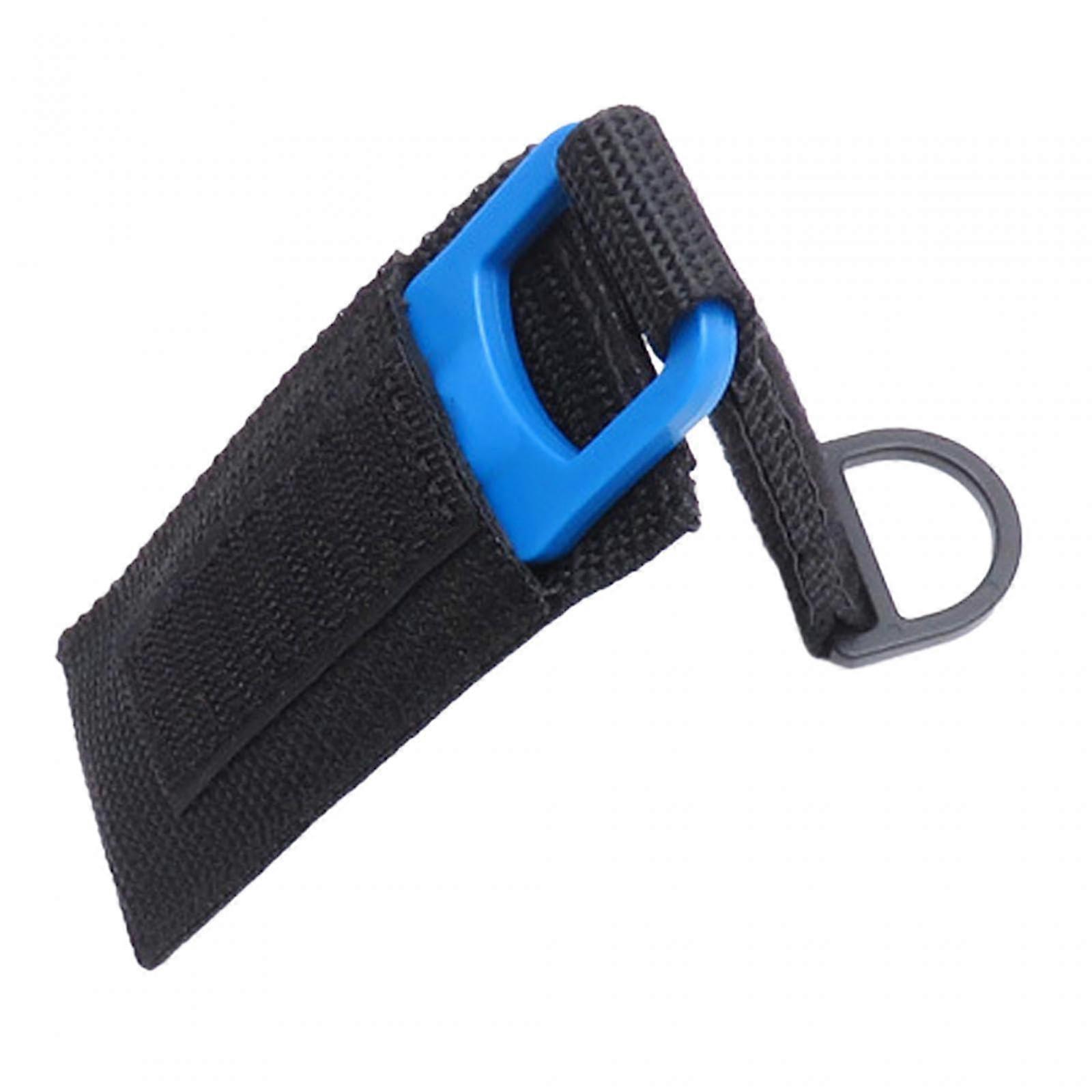 Diving Line Cutter Underwater Knife Double Blades with Storage Bag Cutting Tool Diving Line Cutter for Snorkeling Freediving Blue
