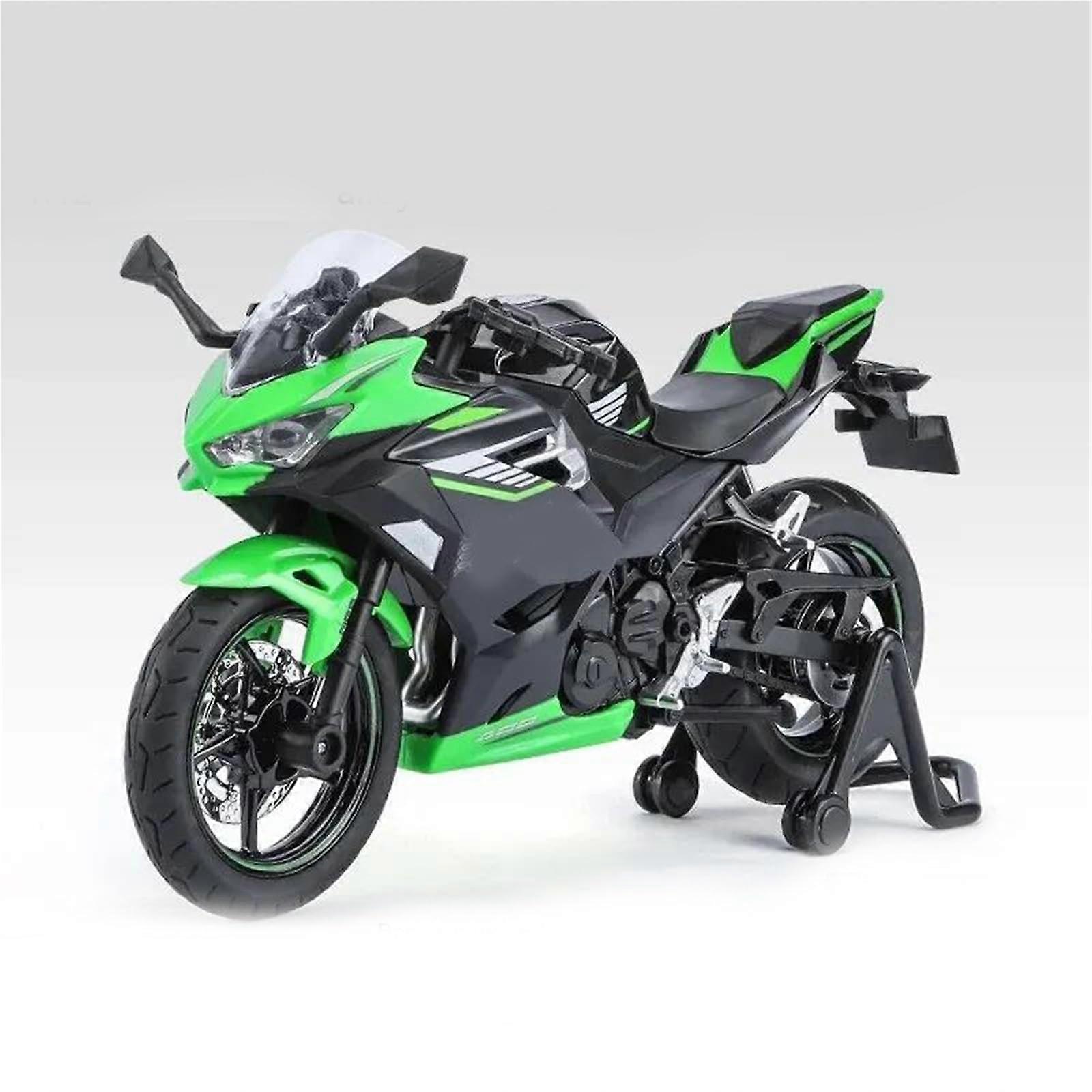 1:12 Scale Kawasaki Ninja 400 DieCast Model – Sound Light – Black With Box
