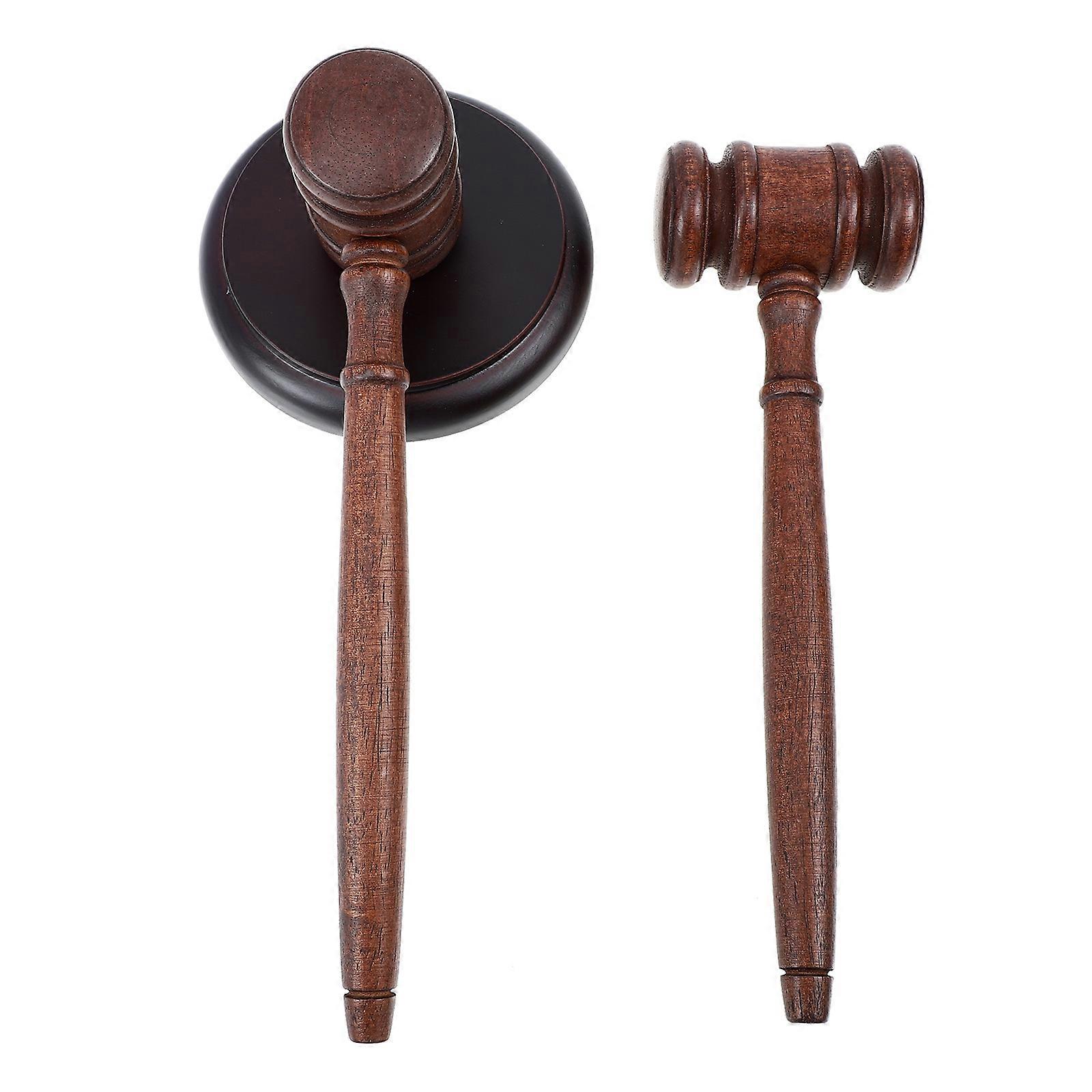 Sturdy Auction Hammer with Clear Sound for Home Use Made of Synthetic Material Black