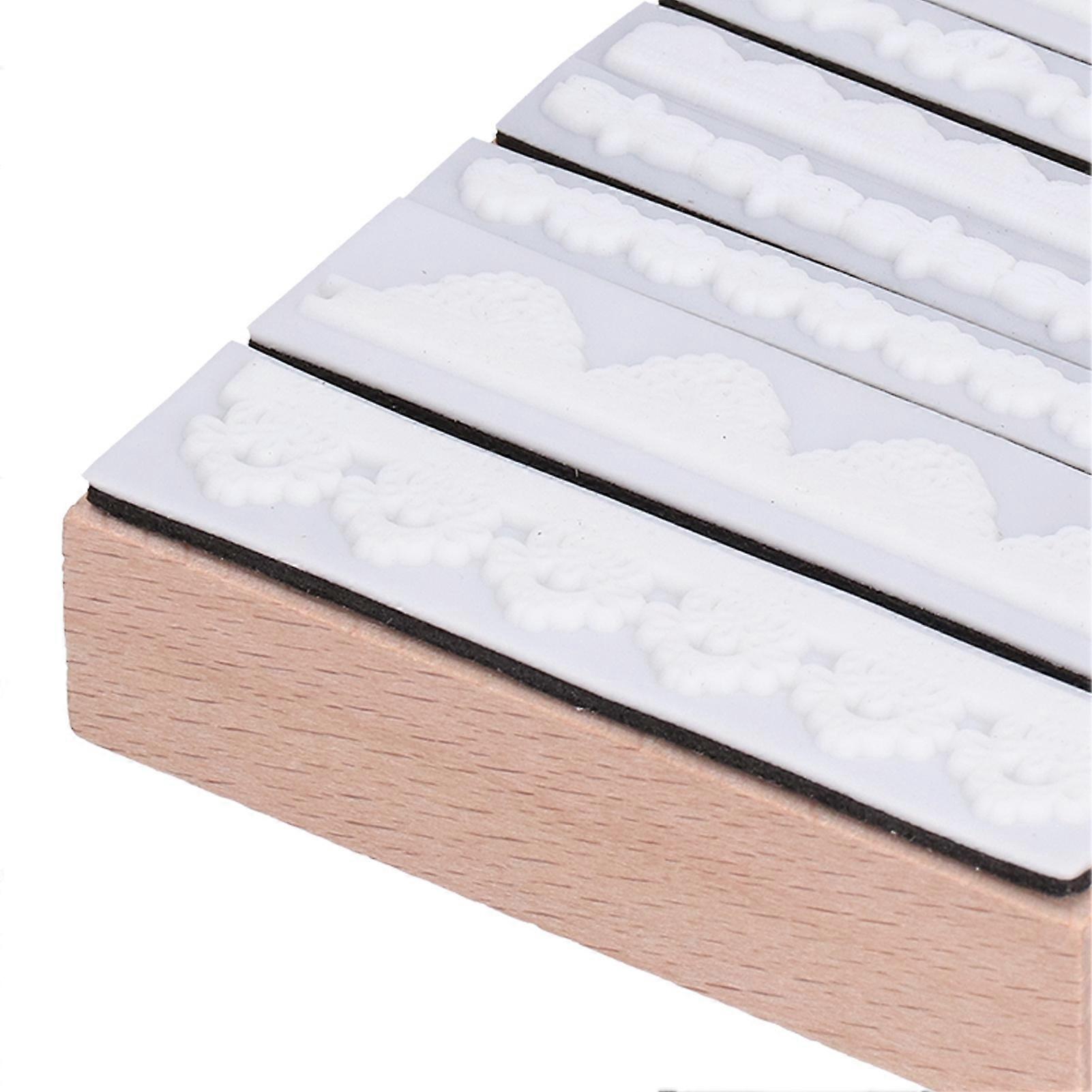 10pcs Print Stamp Different Pattern Long Lasting Printing Effect Card Making Tool for Stamping Crafts