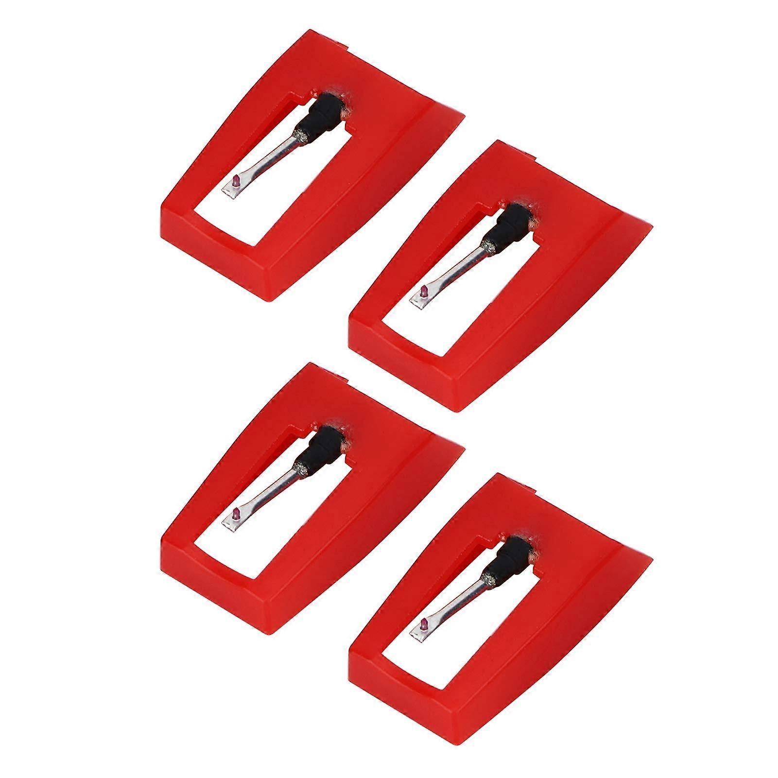Phonograph Stylus Replacement 4-Piece Set Diamond Tip For Electric Record Players Needle Accessories Sound Quality
