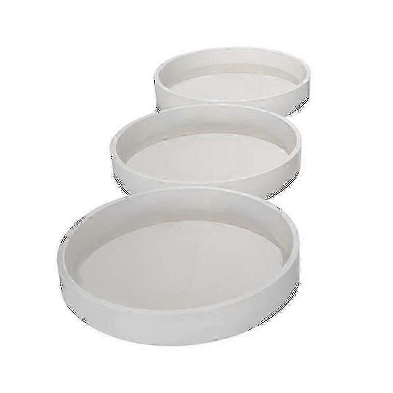 3 عبوات كبيرة DIY جولة كوستر سيليكون العفن ، قطر 3.94 بوصة / 10 سم ، قوالب للصب مع الراتنج -