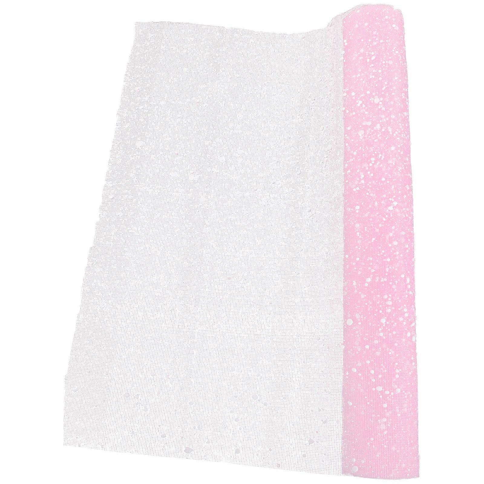 Bouquet Accessories Pink Gauze Floral Wrap 50x19.7in DIY Crafts 1 Roll