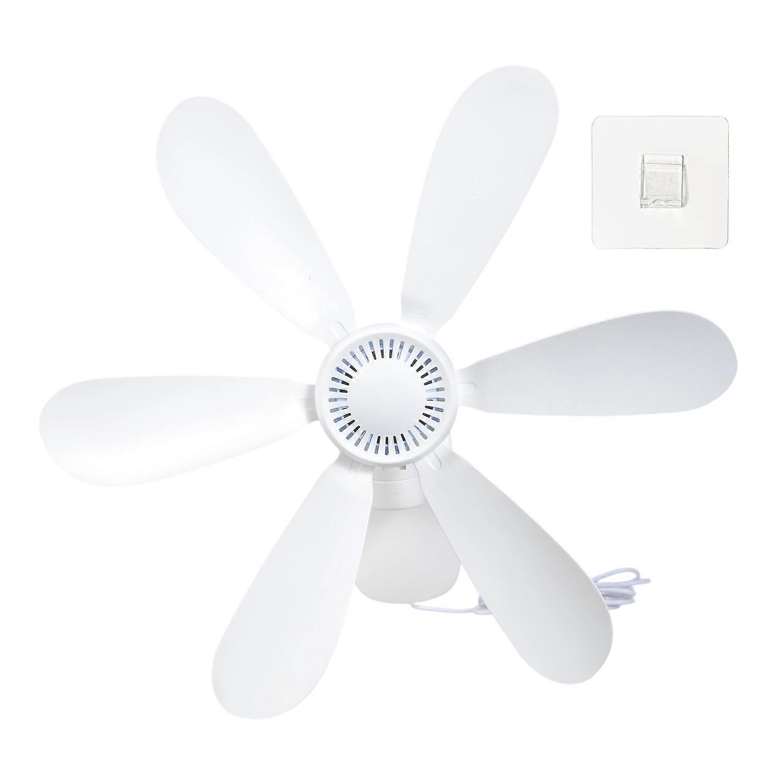 Space Saving Wall Mounted Fan 5V USB Operation Reversible Blade Design Suitable For Tight Areas Multicolor