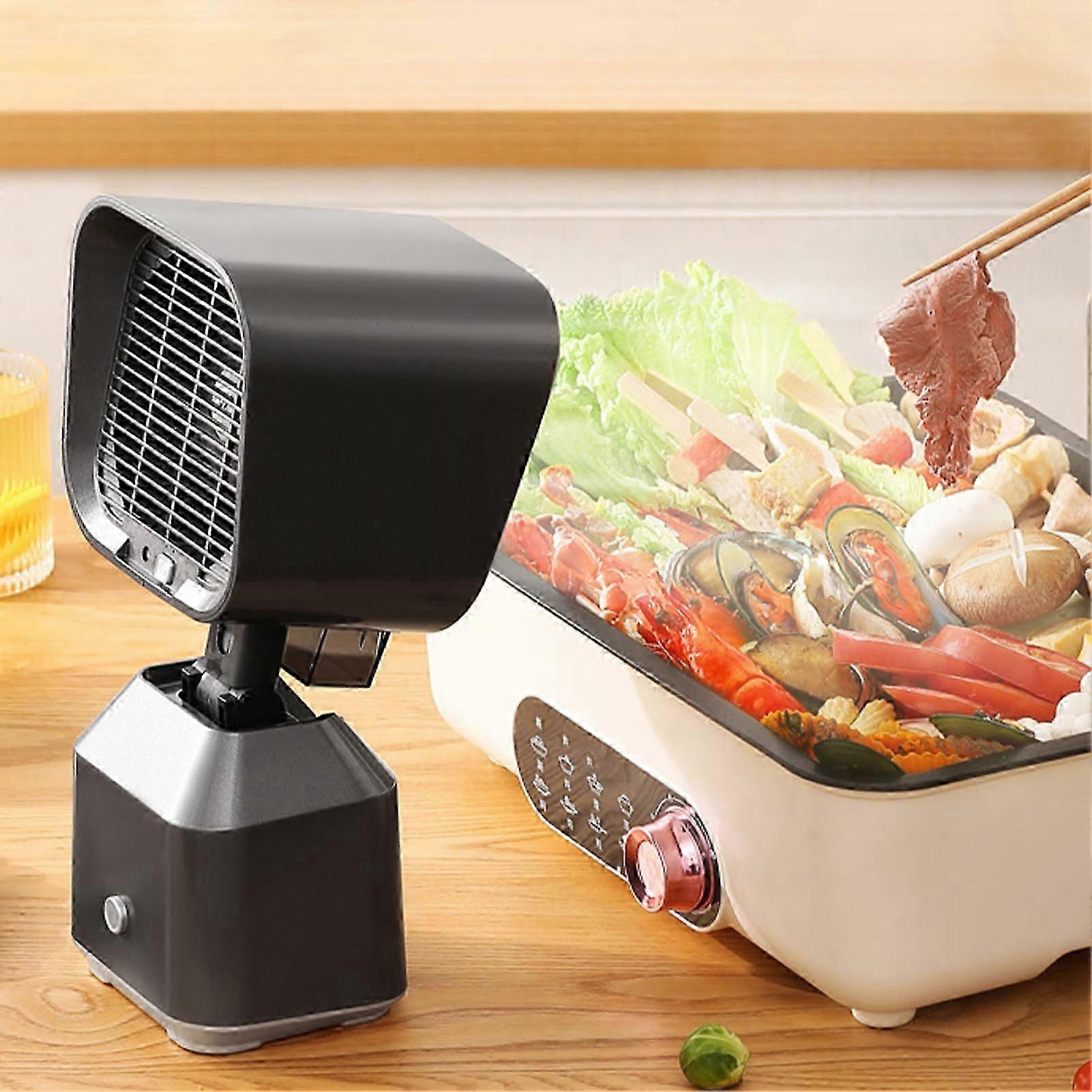 Portable Range Hood Retractable Desktop Cooker Hood With 2 Speed Exhaust Fan And Oil Cup For Barbecue Party Hot Pot