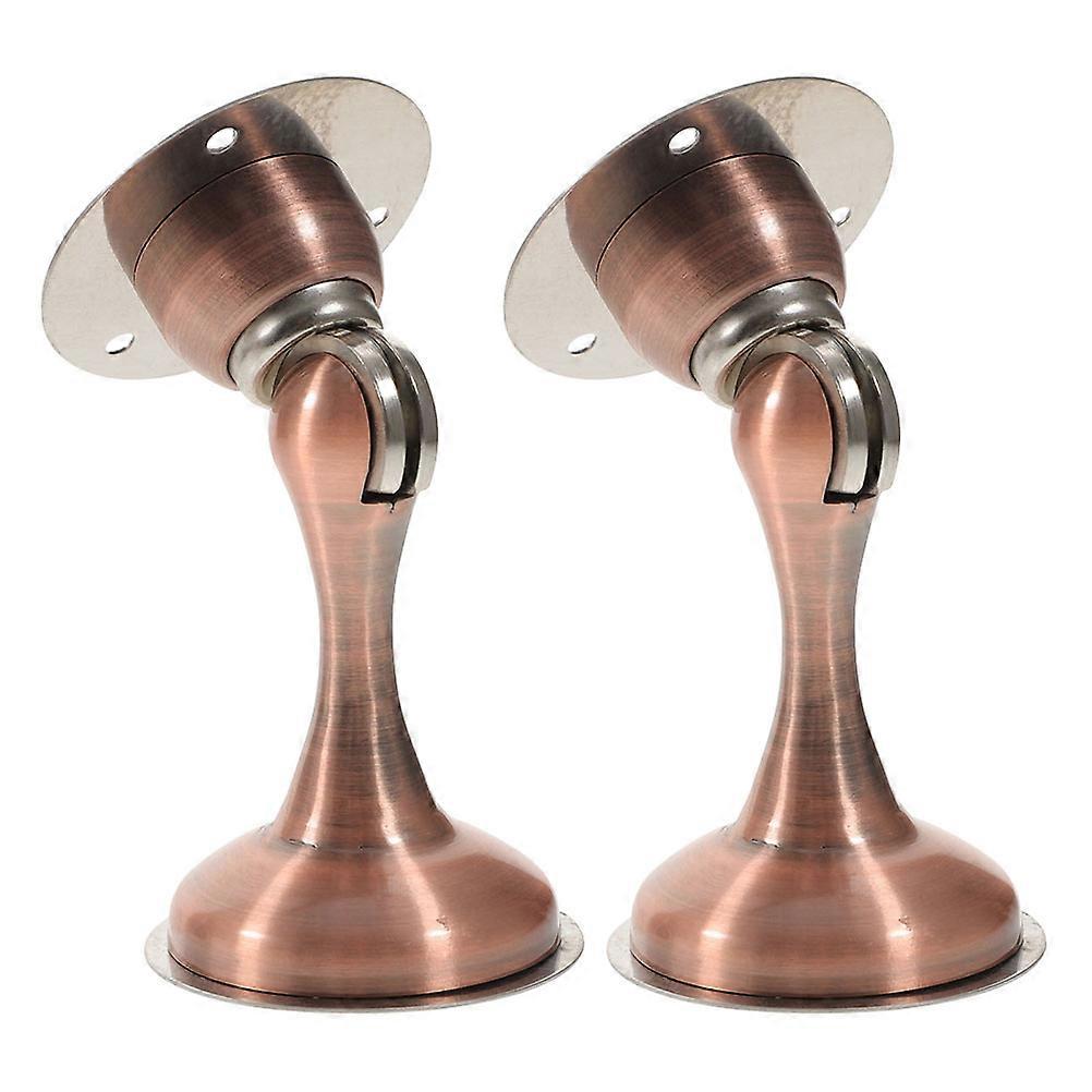 Stainless Steel Magnetic Door Stopper for Home with Height Adjustment and Silent Operation 2pcs Assorted Color