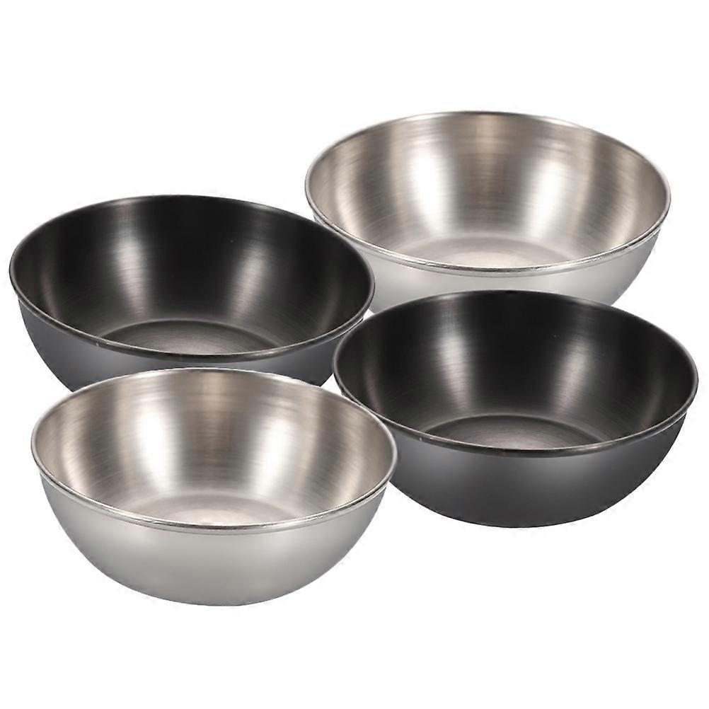 Stainless Steel Sauce Dishes for Kitchen Use Assorted Color Easy to Clean and Reusable 4pcs