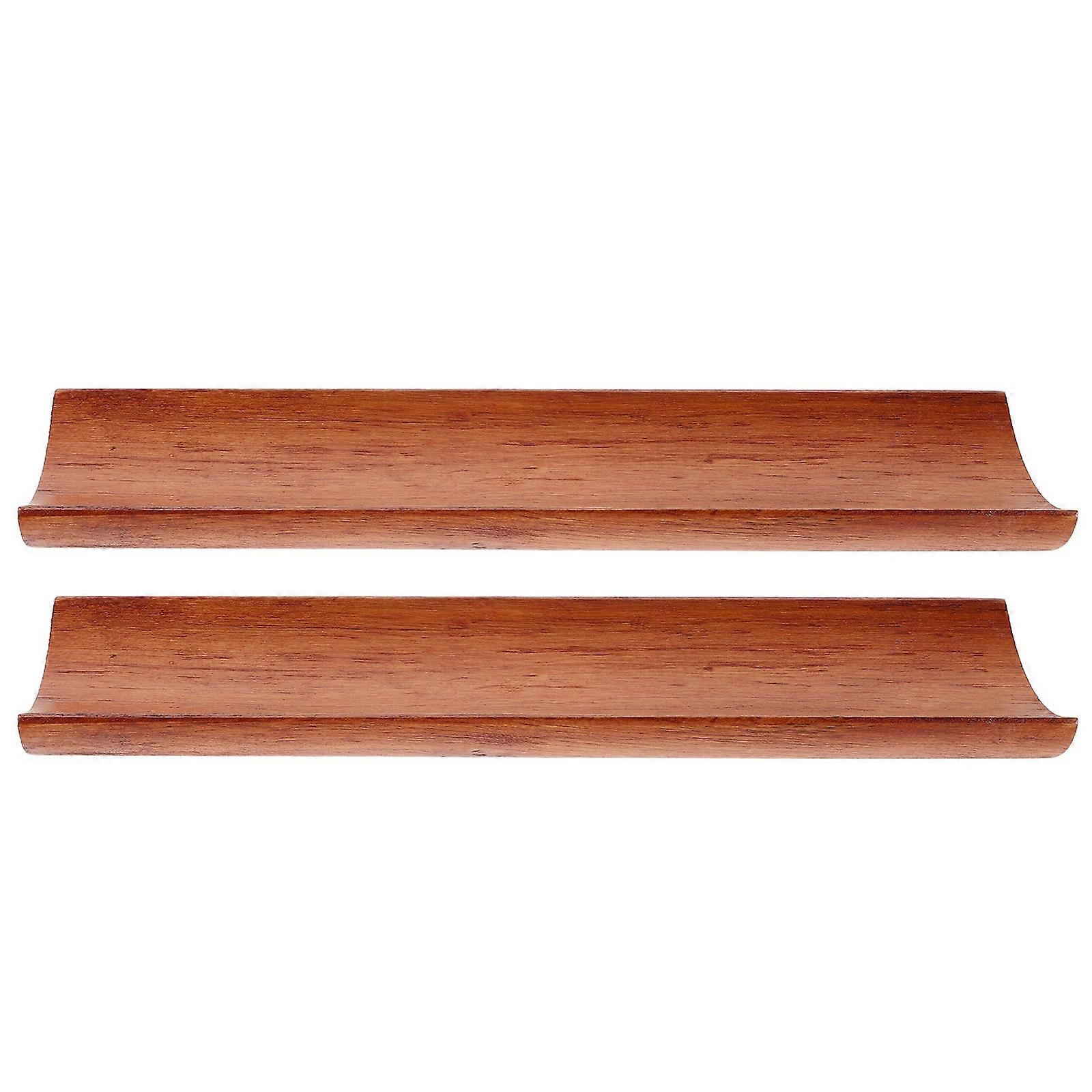 Bamboo Serving Geta Plate Cutting Displaying Food Japanese Style Tableware For Catering Industry 2Pcs