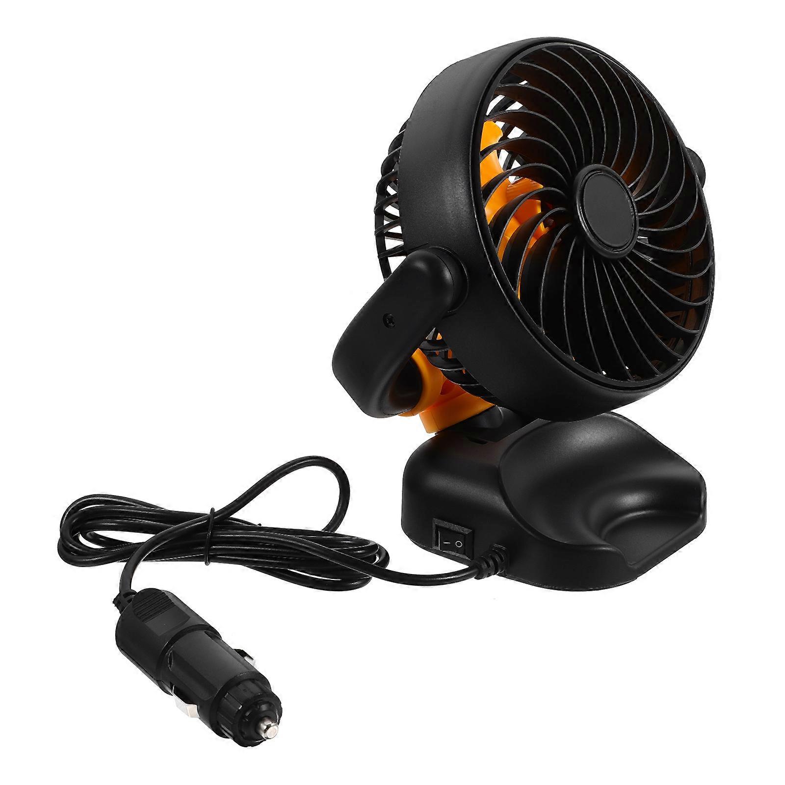 Durable Car Backseat Fan with Excellent Craftsmanship for Daily Use Yellow Portable USB Small Fan