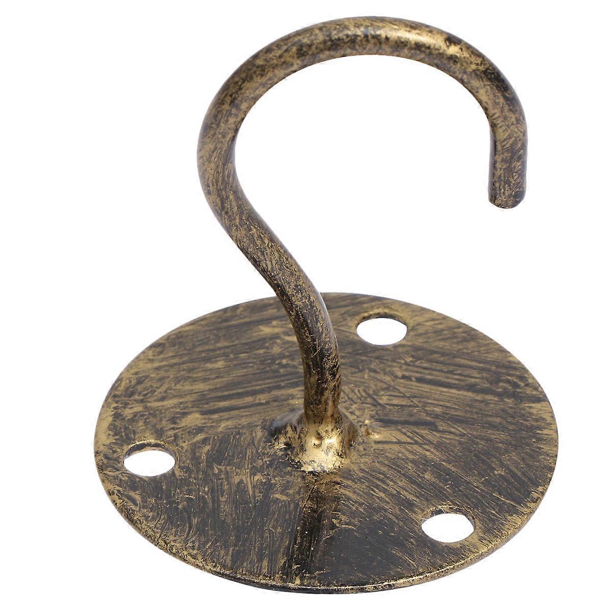 Utility Hooks Small Elephant Trunk Shaped Hooks Hanging Tool Storage Indoor Use Outdoor Use Bronze 1Set
