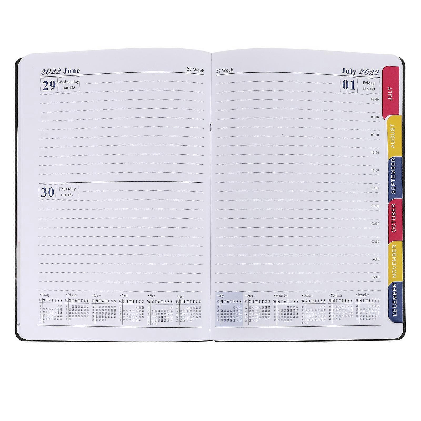 Planning Notebook Rectangular Trip Recording for Daily Life 21X14.5cm Paper Material 1Pack