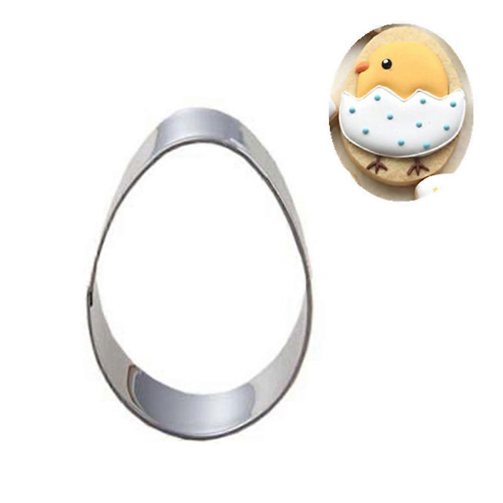 Egg Shape Chocolate Molds Stainless Steel Cookie Moulds Safe And Reliable Use For Diy Chocolate Home Bakers 1Set