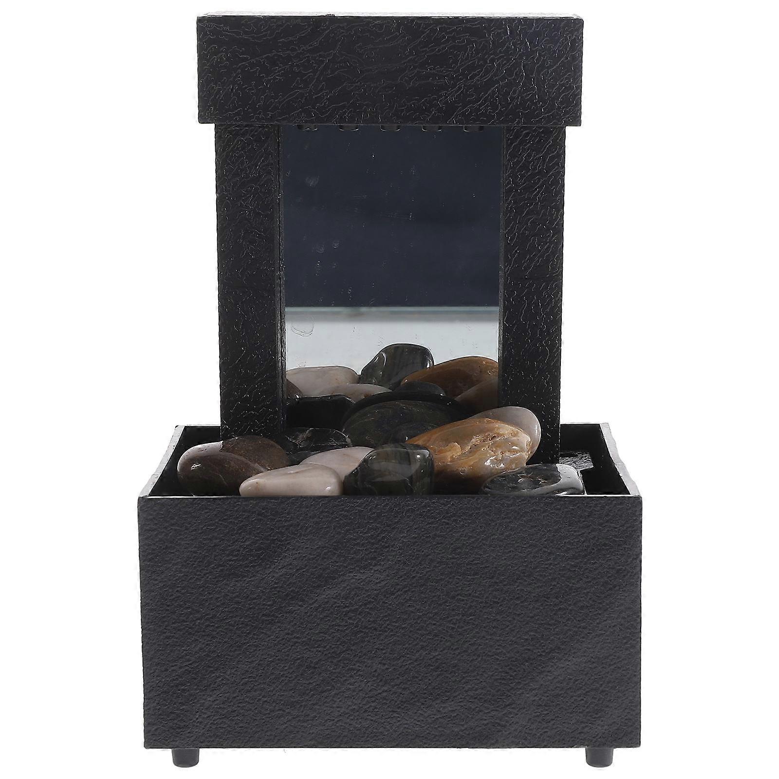 Black ABS Tabletop Water fountain for Decor Creates Soothing and Zen Atmosphere