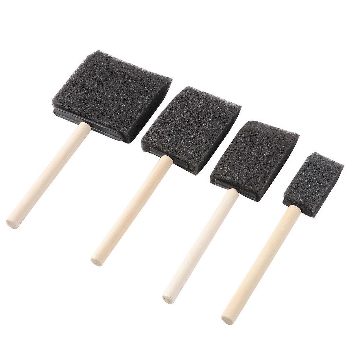 4pcs Assorted Size Square Sponges Brush Set Kids Painting Tools Sponge Painting Stippler Set DIY Painting Tools