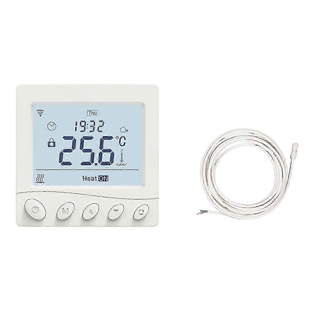 WiFi Thermostat Room Temperature Controller Floor Heating Gas App Control Work with Home