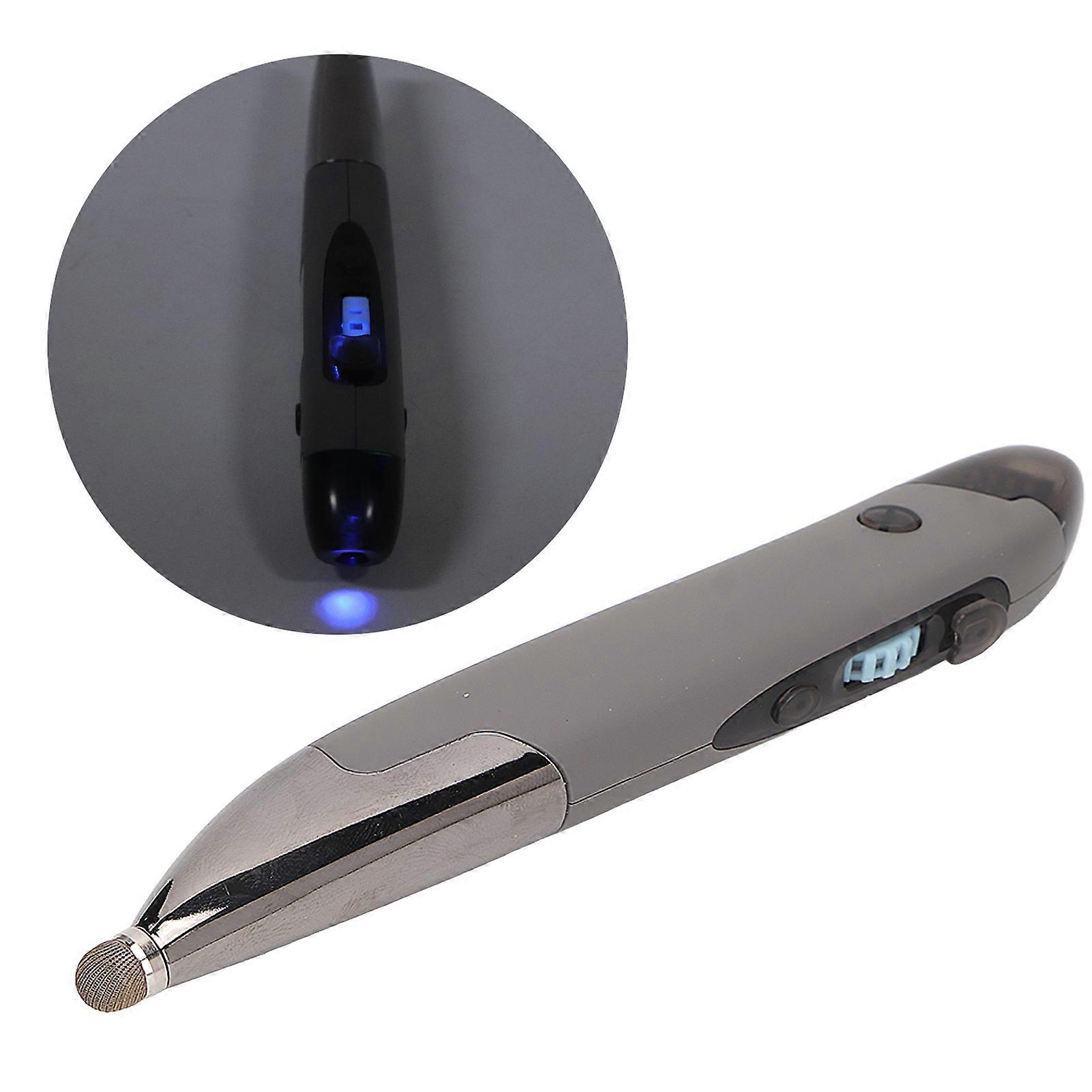 Wireless Voice Input Optical Pocket Pen Mouse 2.4GHZ 33ft Wireless Distance 1600DPI USB Pen Mouse for PC Laptop Tablet Grey 