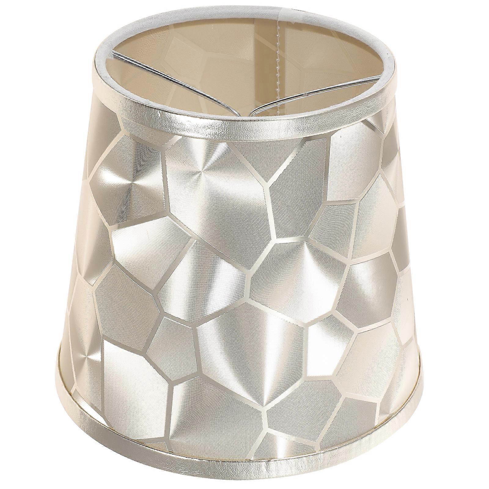 Lampshades For Table Lamp Simple Lamp Cover Replacement Lampshade Decorative Geometric Diamond Shape Golden 1Set