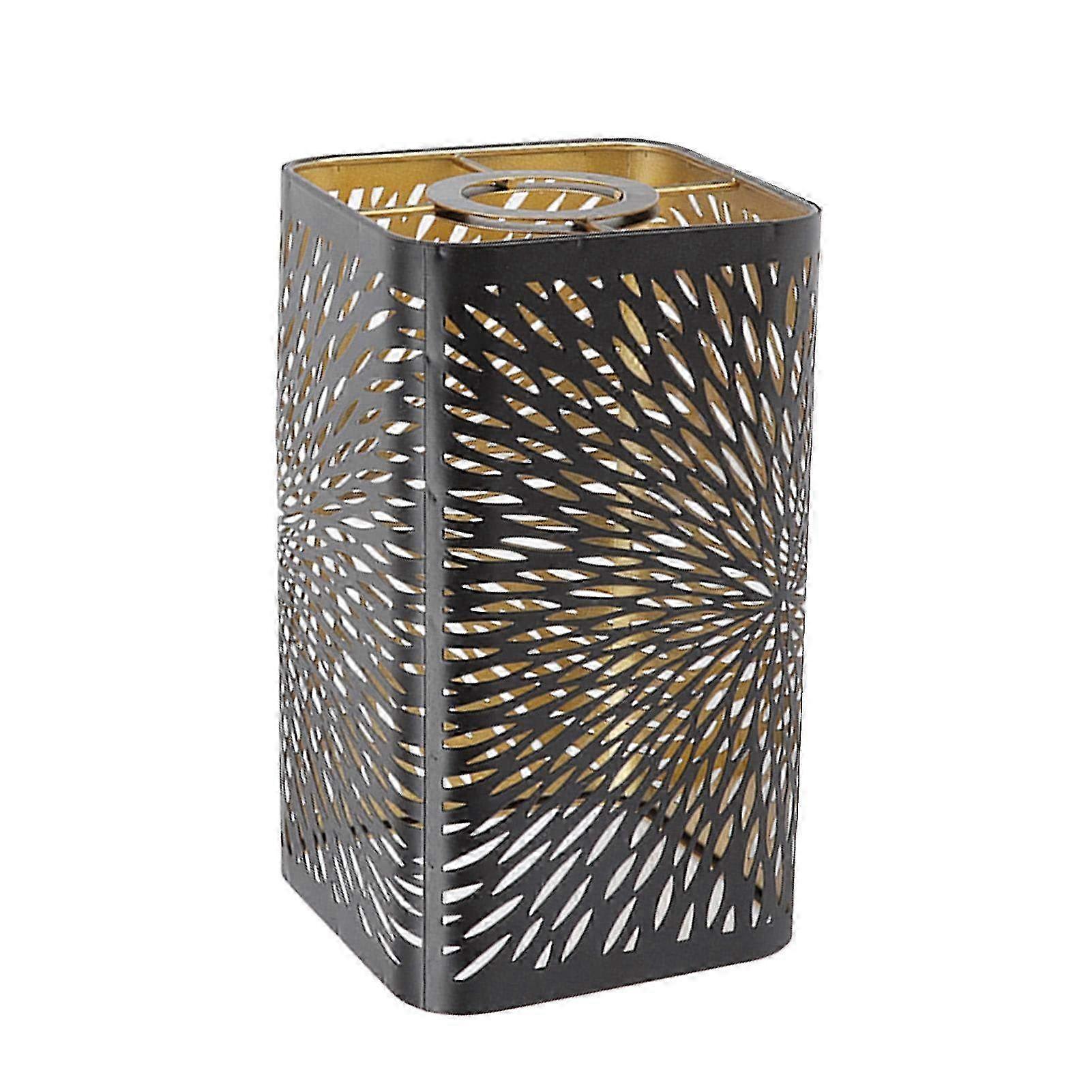 Modern Wrought Iron Hollow Design Lamp Shade - Detachable Table Lamp Shade for E27/E26 Lamp Holders - Stylish Home Lighting Decor