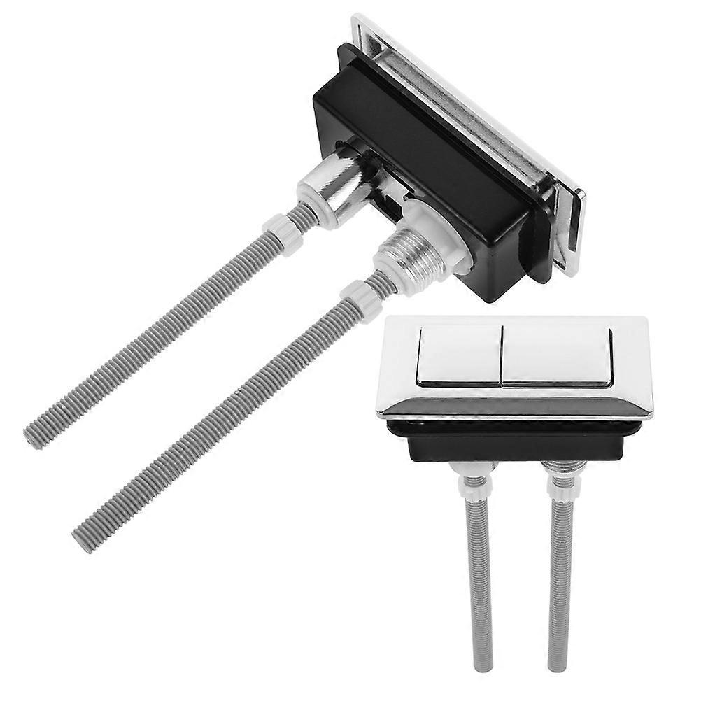 Cistern Push Button For Toilets Ideal For Bathroom Use 5.5X3.3in Rectangular ABS Water Control 2Pcs