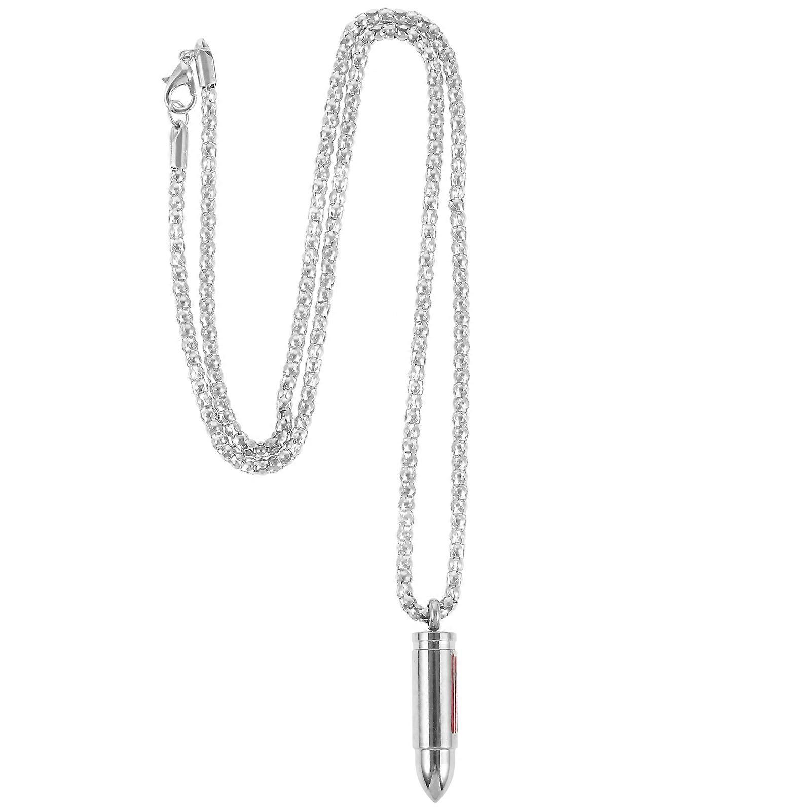 Multi Color Bullet Urn Necklace for Ashes of Loved Ones Openable Zinc Alloy Memorial Jewelry 1 Piece
