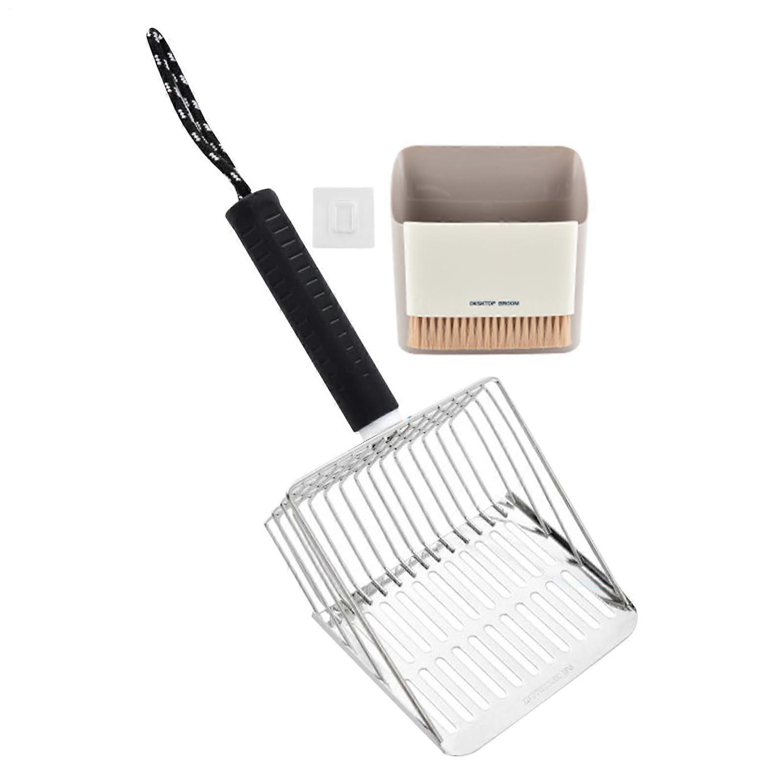 Cat Litter Scoop With Holder - Quick Sifting Tool For Efficient Cleaning - Fits Most Litter Boxes