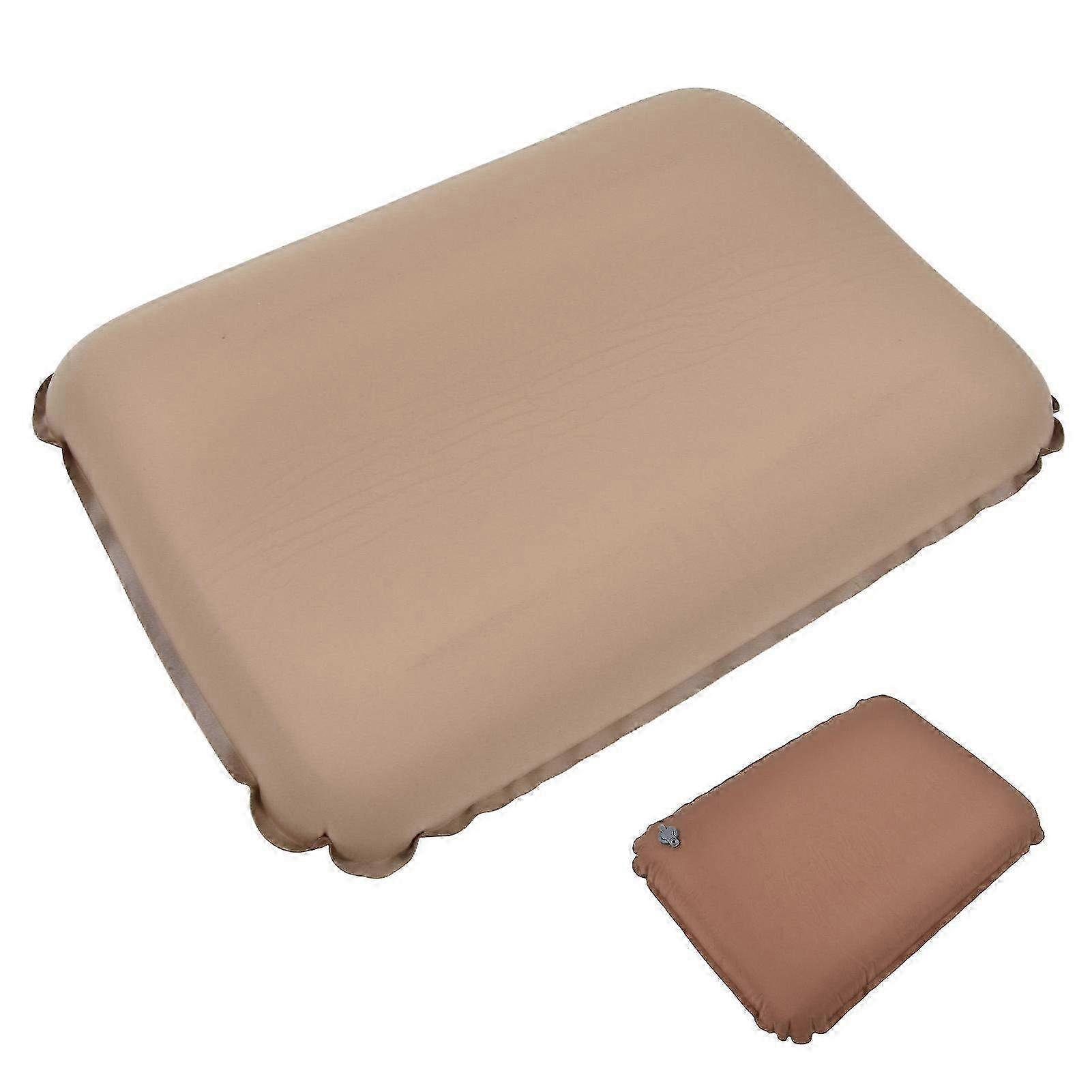 Portable Self-Inflating Soft Inflatable Pillow - Waterproof Compressible Travel & Camping Cushion for Car & Outdoor Use