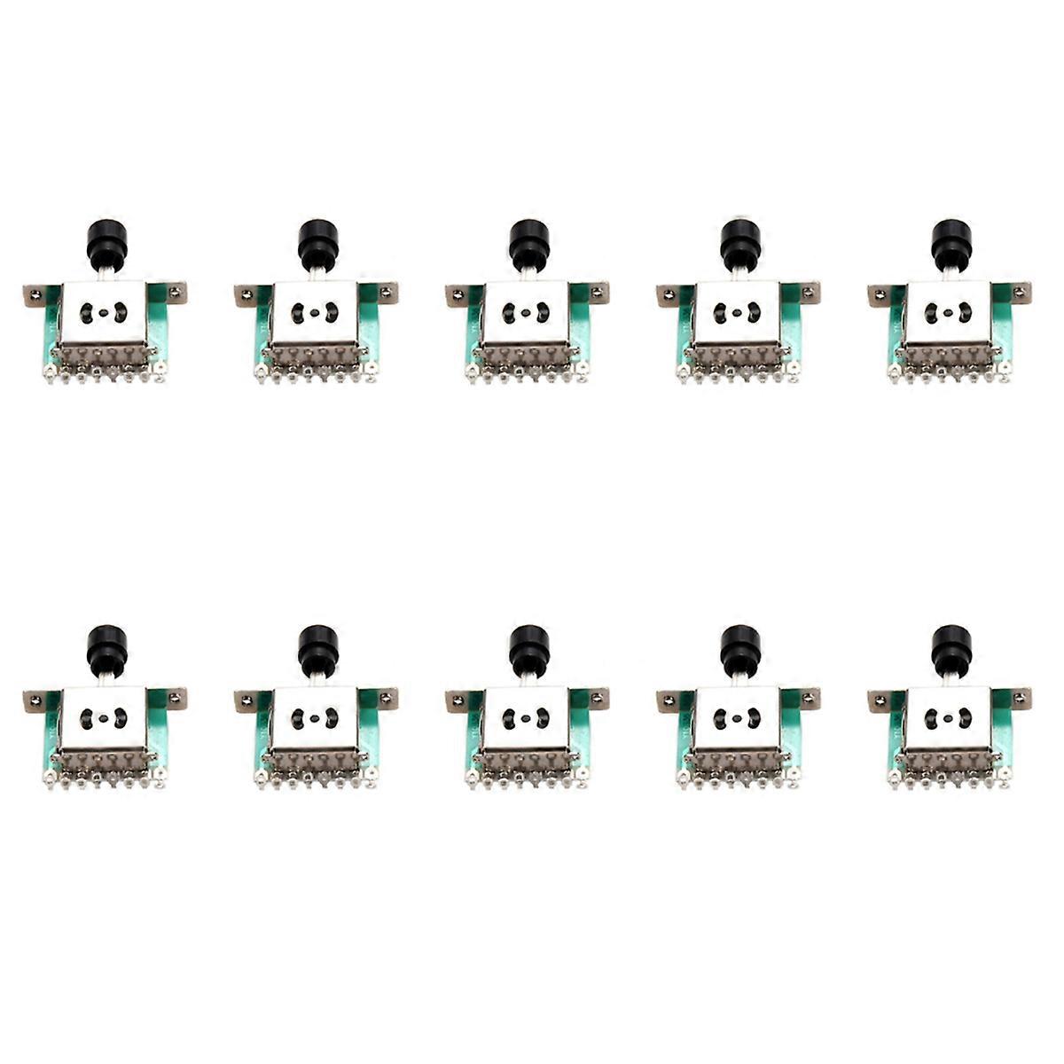 10X 3 Way Selector Switches,Guitar Pickup Toggle Lever Switches for Tele Electric Guitar