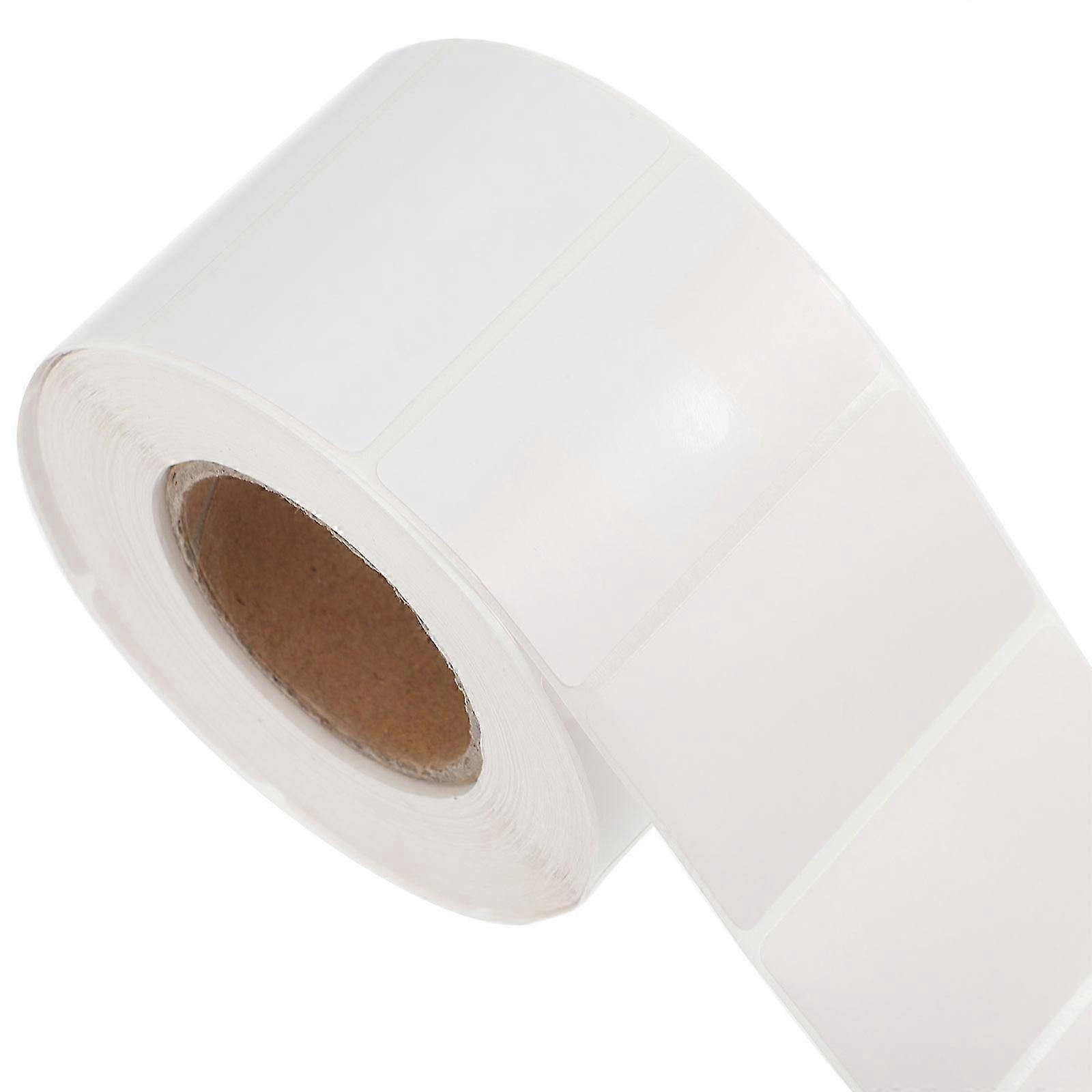 DIY Thermal Labels Waterproof Rectangular Sticker Thermal Paper Office Use 7.7x7.7cm 800 per Roll