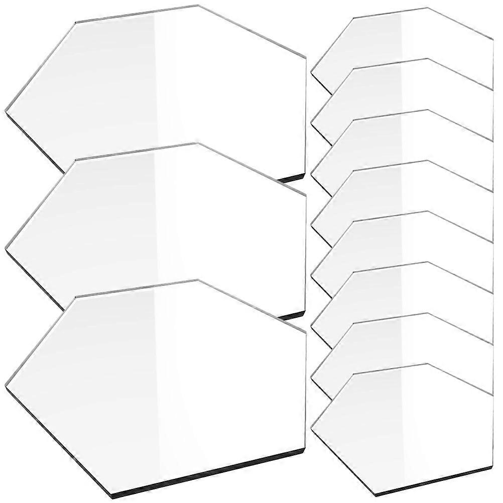 Acrylic Wedding Table Numbers 20Pcs Hexagon Smooth Blank Signs for Wedding Seating Arrangement Decor
