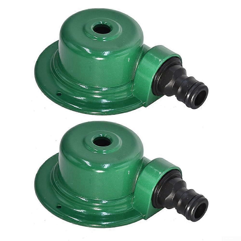 2 x Heavy Duty Metal Lawn Sprinklers 360 Degree Cover for Efficient Watering in Any Garden
